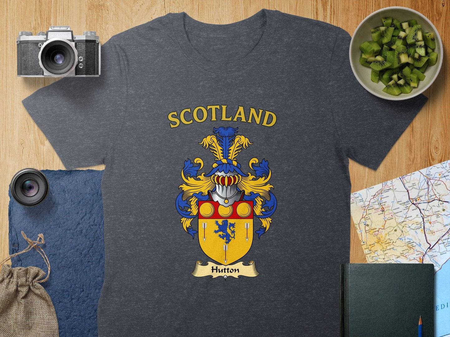 Scotland Hutton Coat of Arms Graphic T-shirt product type