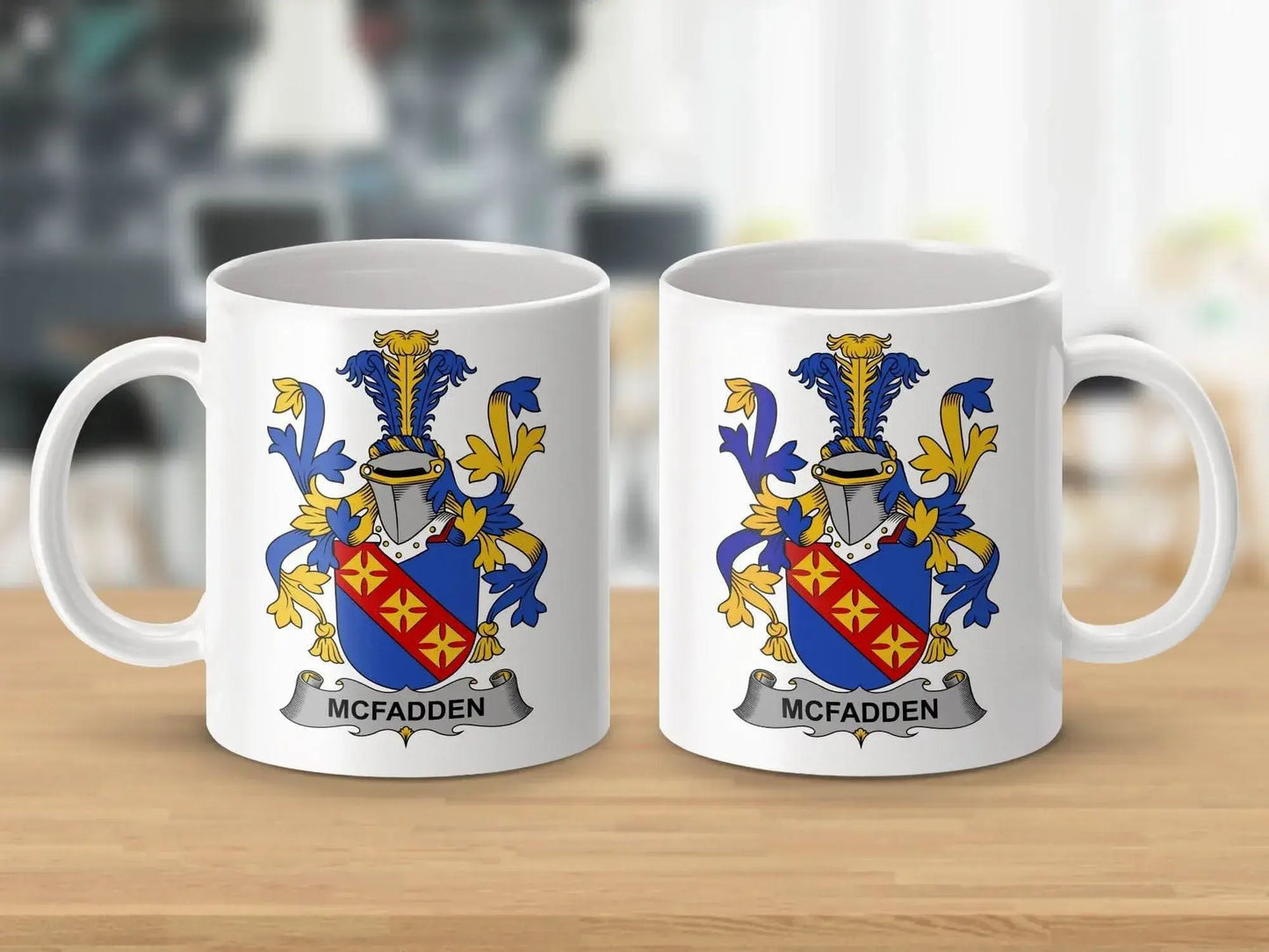 McFadden Family Coat of Arms Crest Mug - Celtic Ancestry Gifts