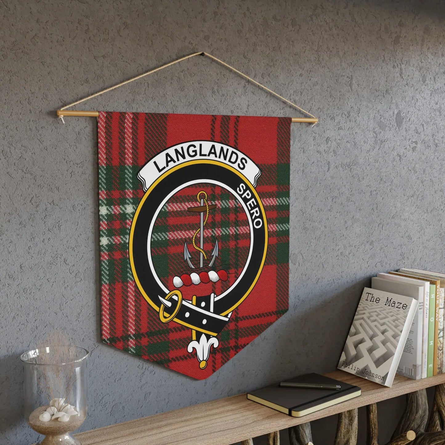 Langlands Spero Tartan Crest Wall Hanging product