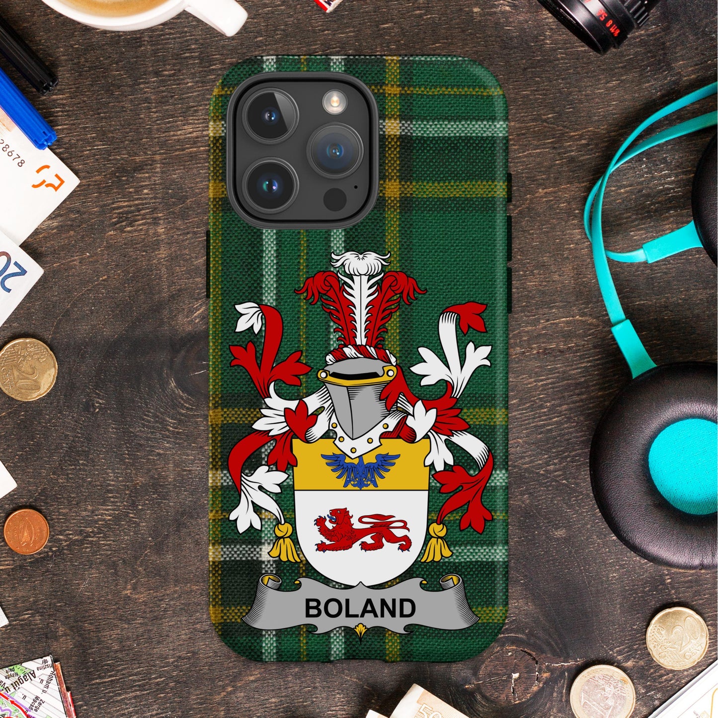 Tartan Family Crest Phone Case Personalized Product