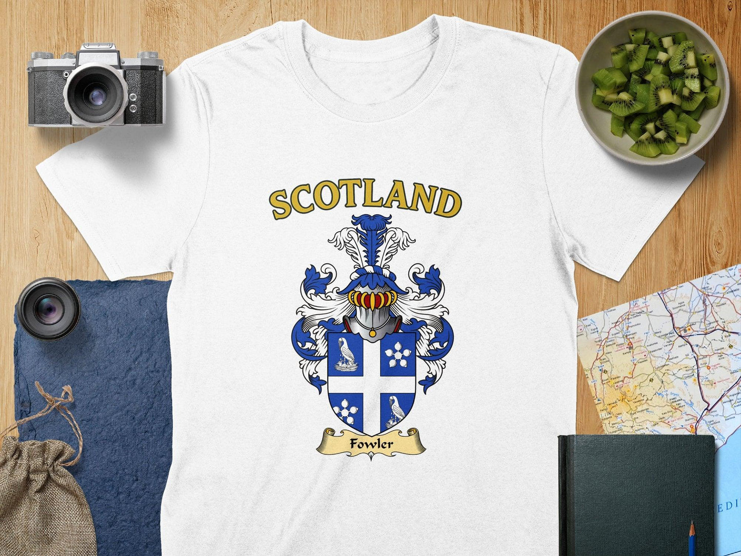Fowler Clan Family Crest Scotland T-Shirt - Celtic Ancestry Gifts