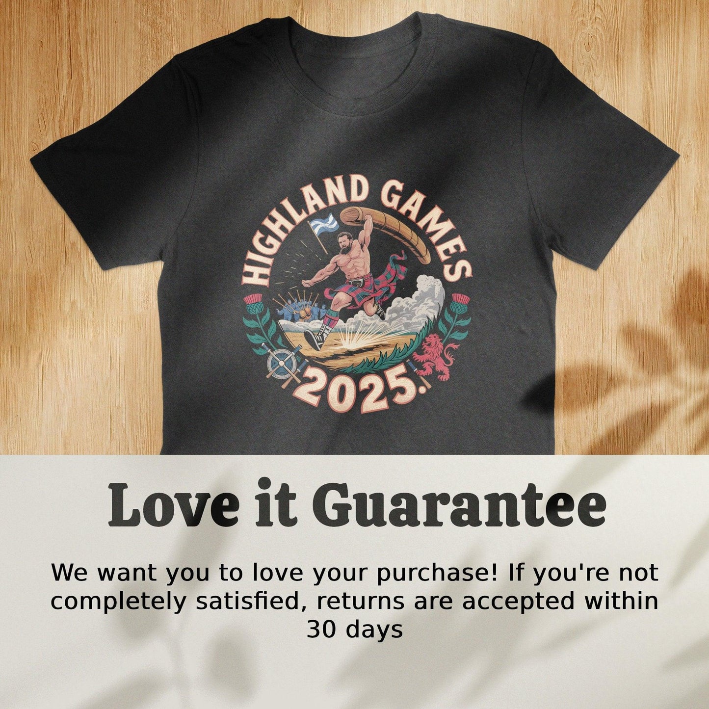Highland Games 2025 T-Shirt with Traditional Design - Celtic Ancestry Gifts