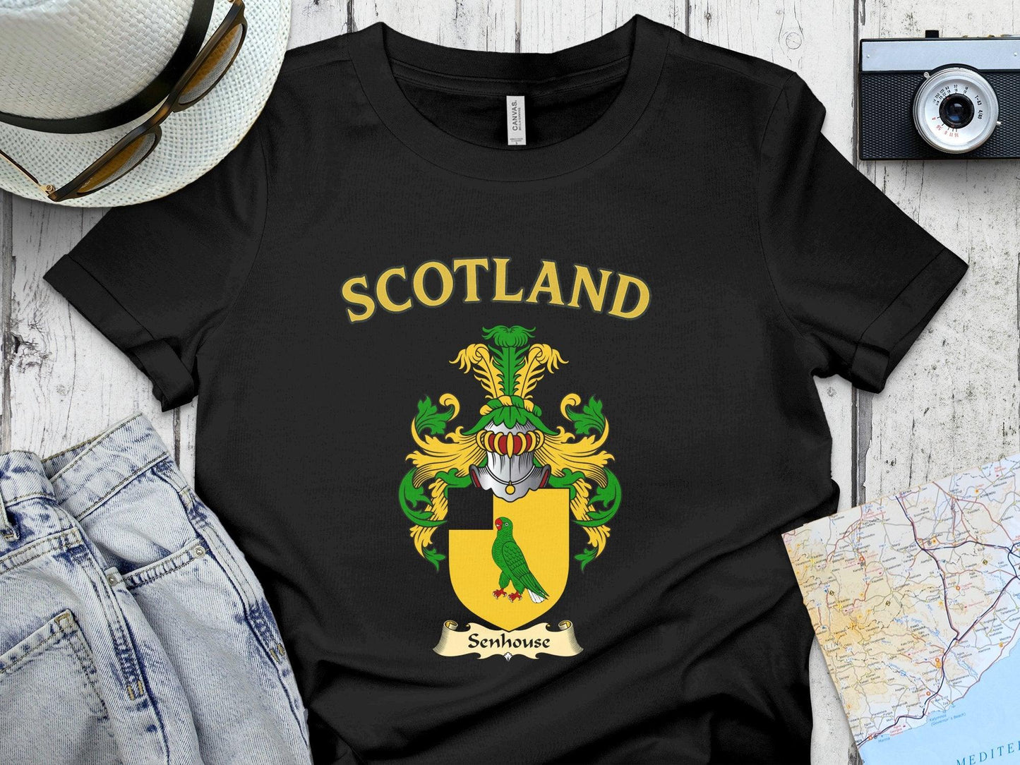 Senhouse Clan Family Crest Scotland T-Shirt - Celtic Ancestry Gifts