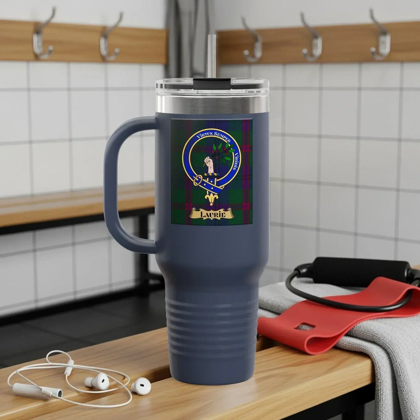 Sleek Insulated Travel Mug with Adventure Theme product