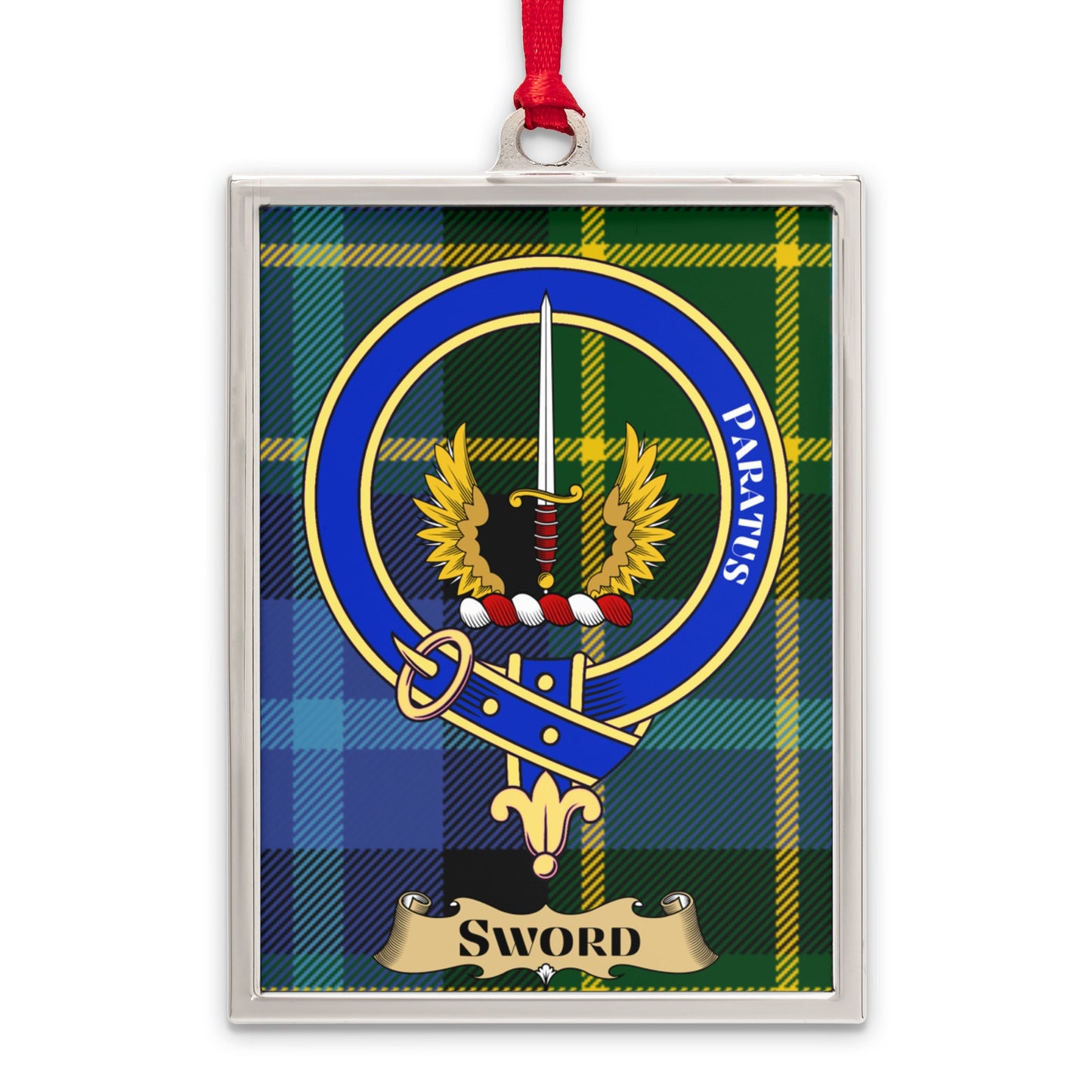 Classic Scottish Tartan Pattern Sword Display product type