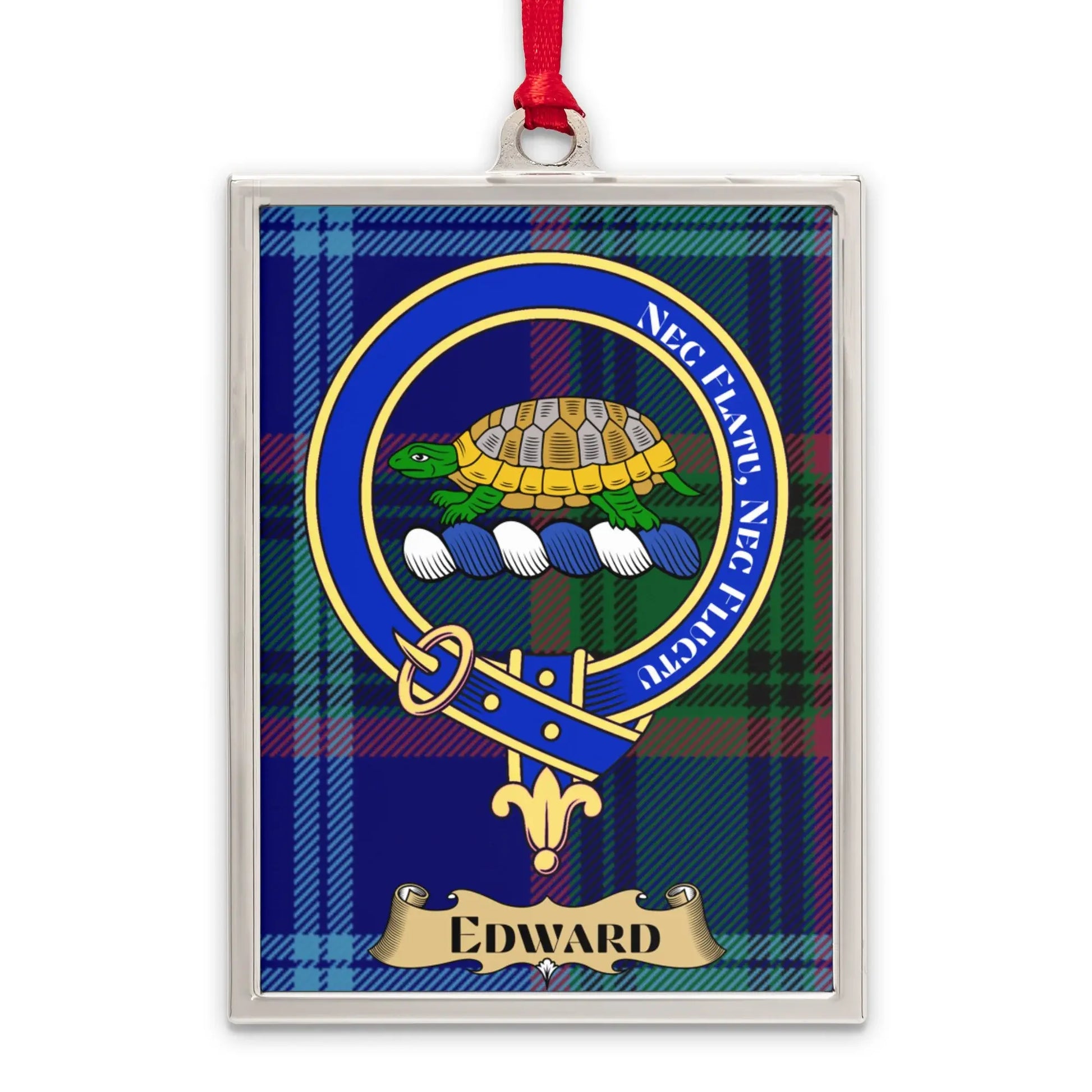 Clan Tartan Pattern with Crest Edward Keepsake product