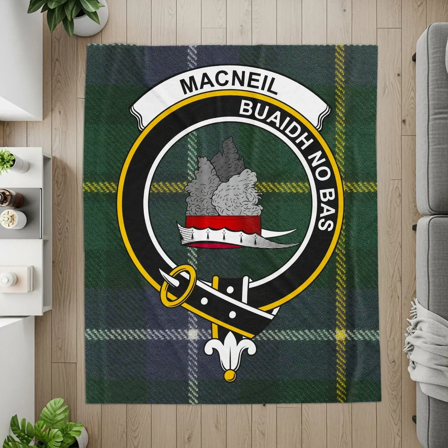 Clan MacNeil Tartan Crest Family Pride Decor product