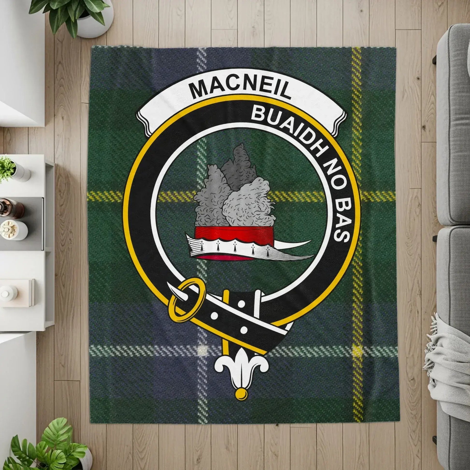 Clan MacNeil Tartan Crest Family Pride Decor product