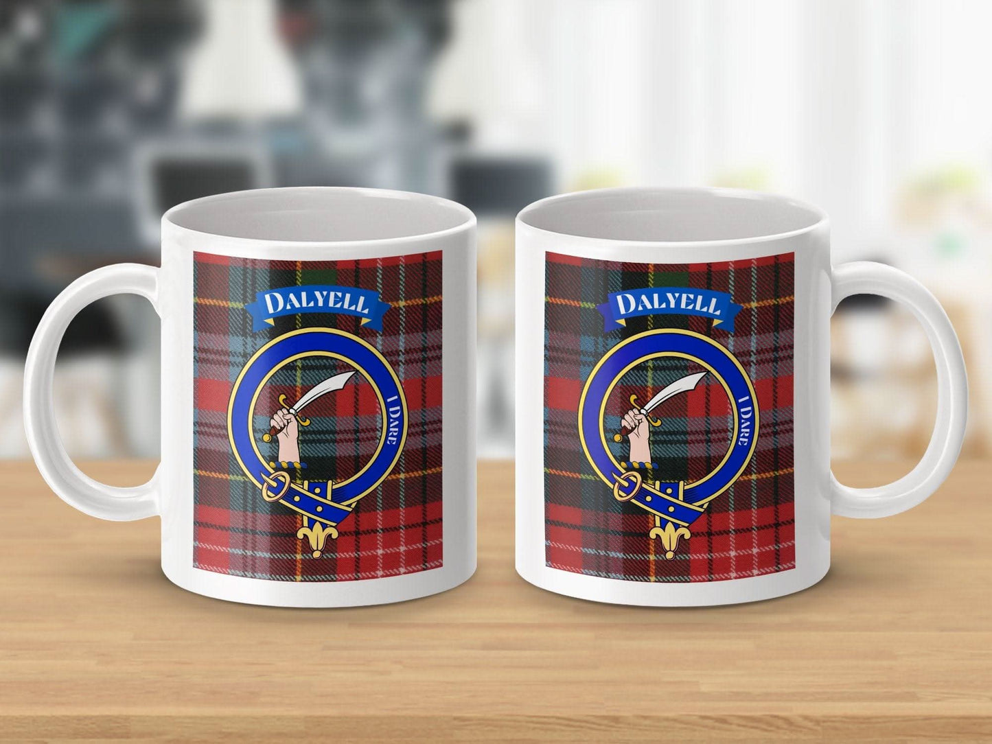 Dalzell Clan Crest Tartan Coffee Mug product
