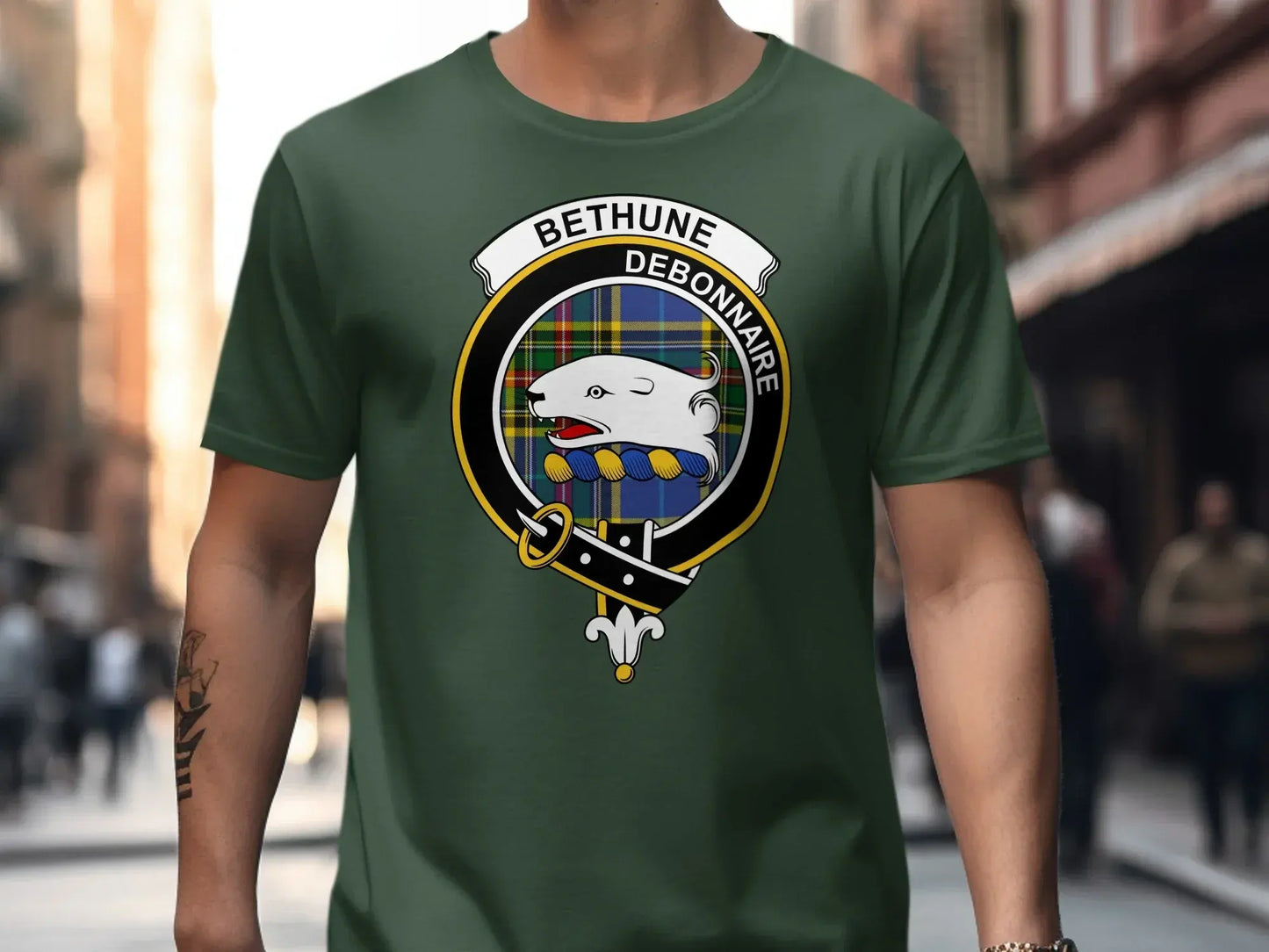Bethune Debonnaire Crest Green T-Shirt product