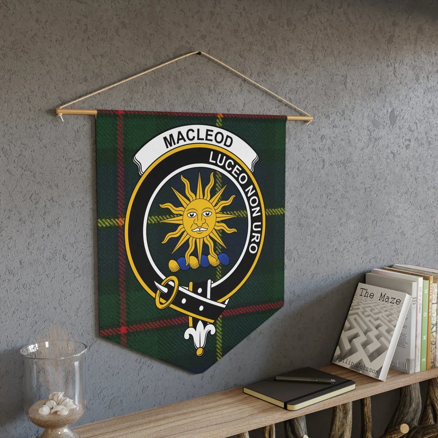 MacLeod Luceo Non Uro Crest Wall Tapestry product type