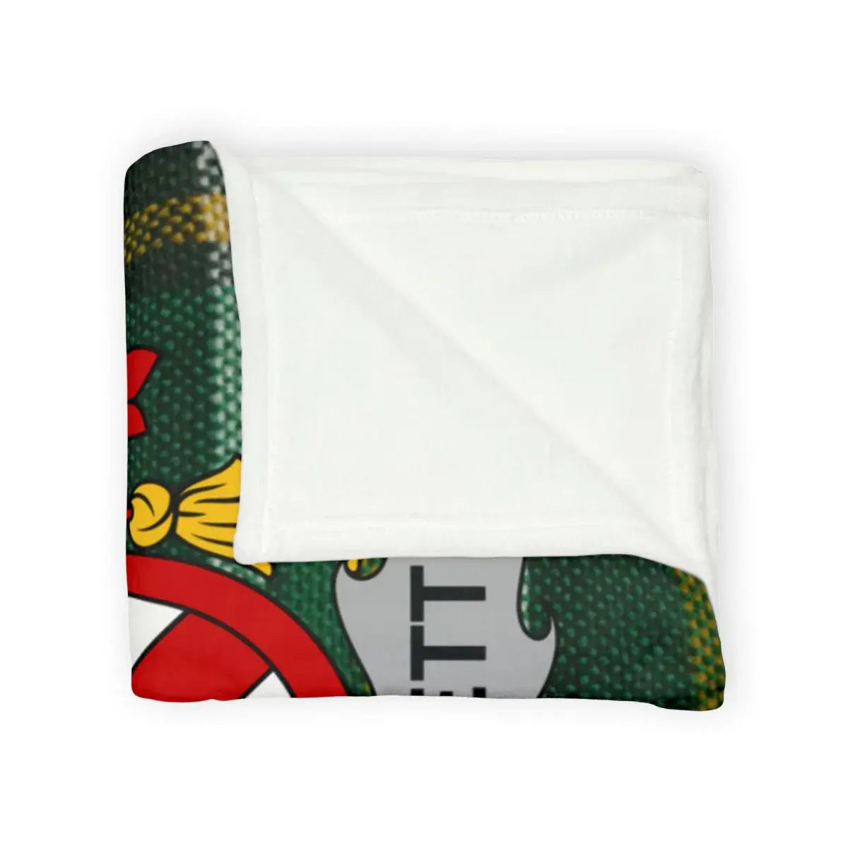Civil Defense Graphic White and Green Blanket product