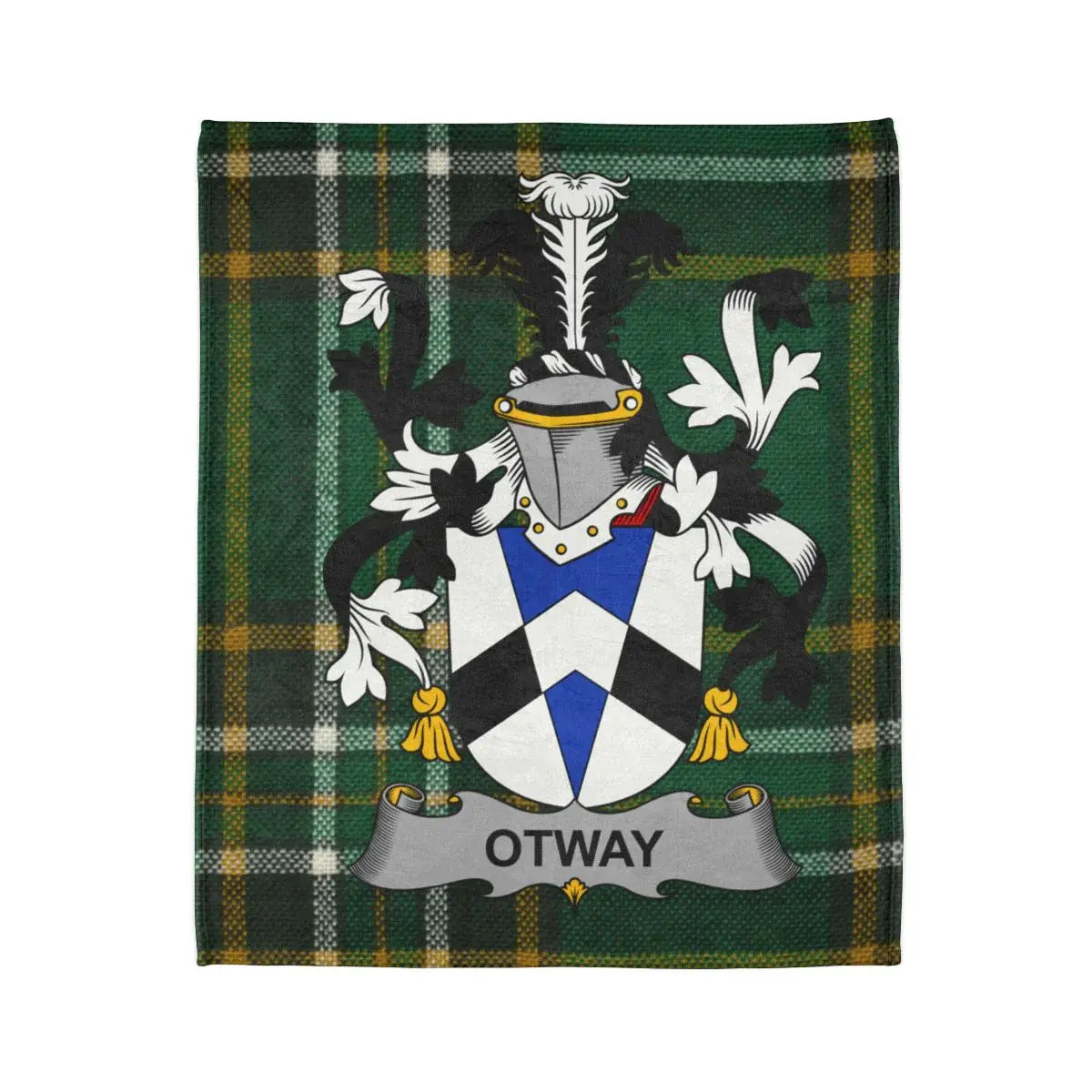 Otway Family Crest Tartan Blanket product