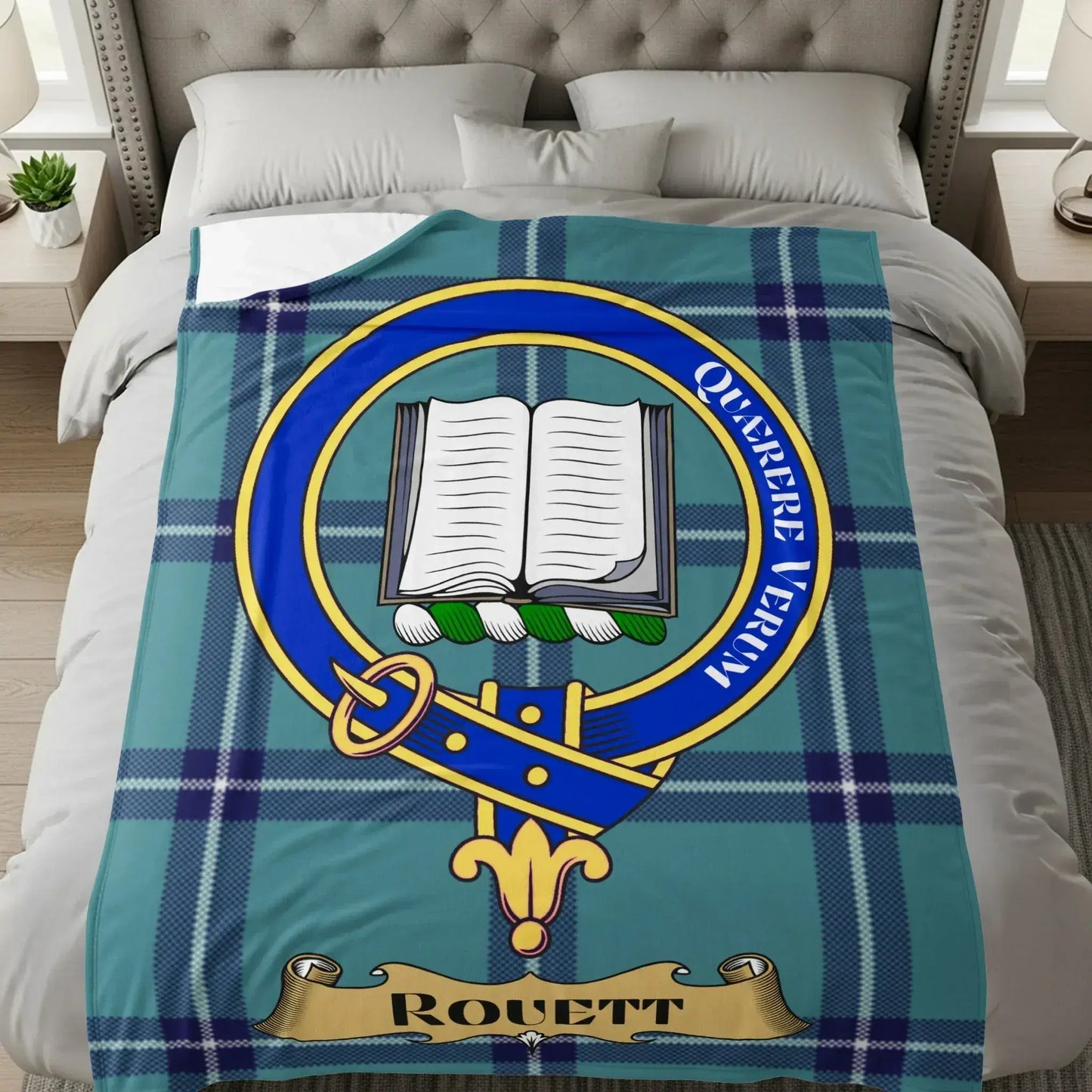 Quærite Verum Plaid Design on Comfortable Blanket product type