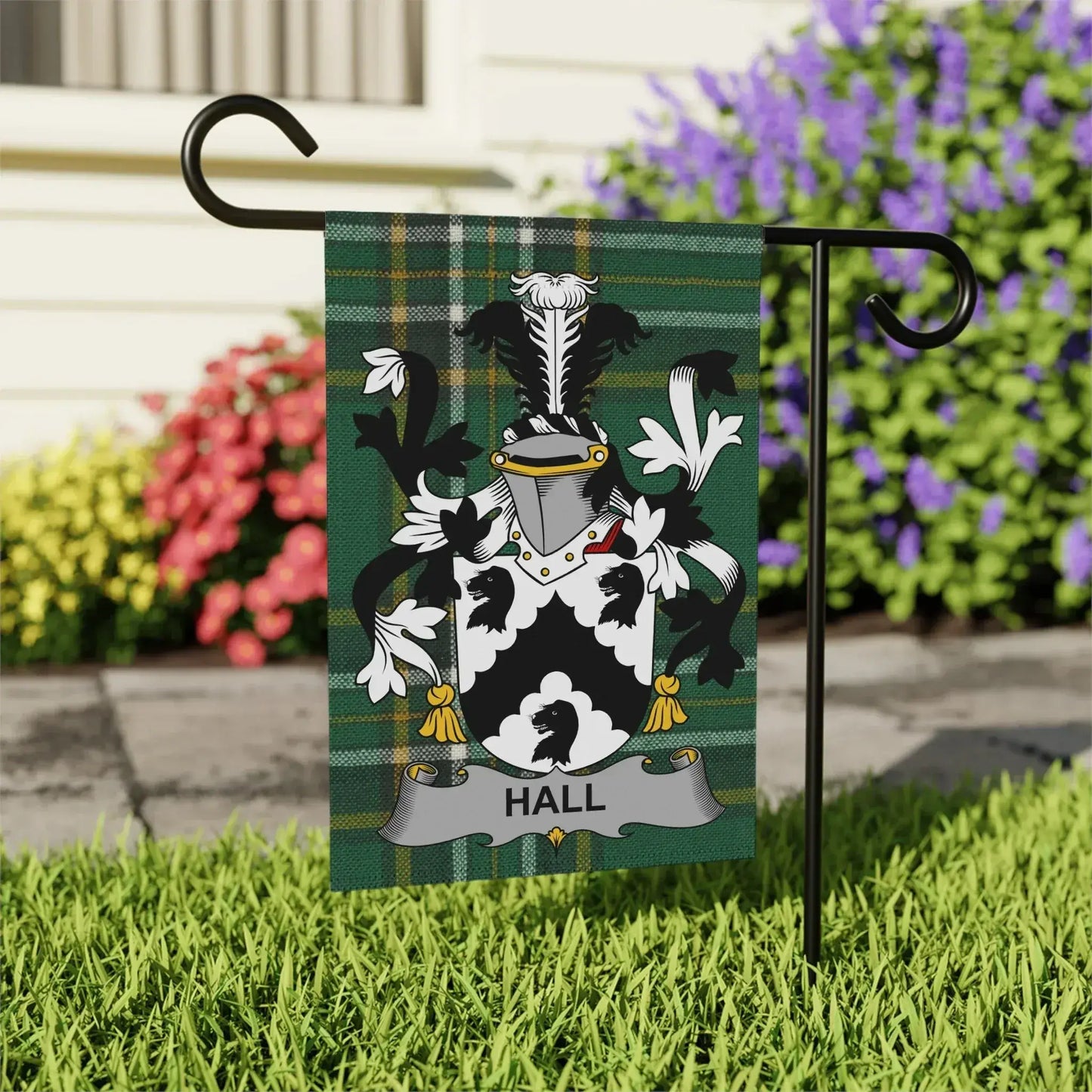 Custom Family Crest Garden Flag Product