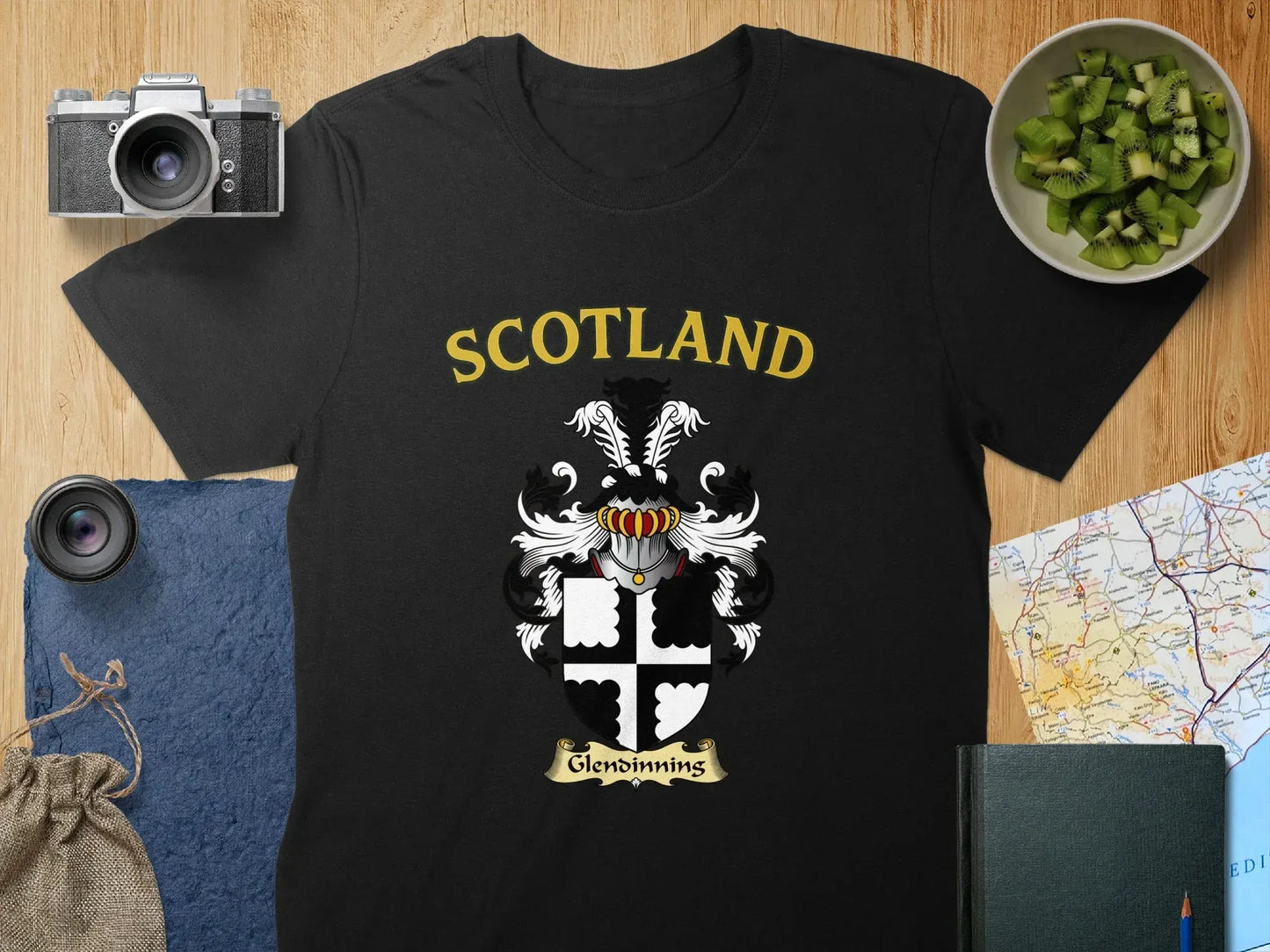 Scotland Crest Black Short Sleeve T-shirt product
