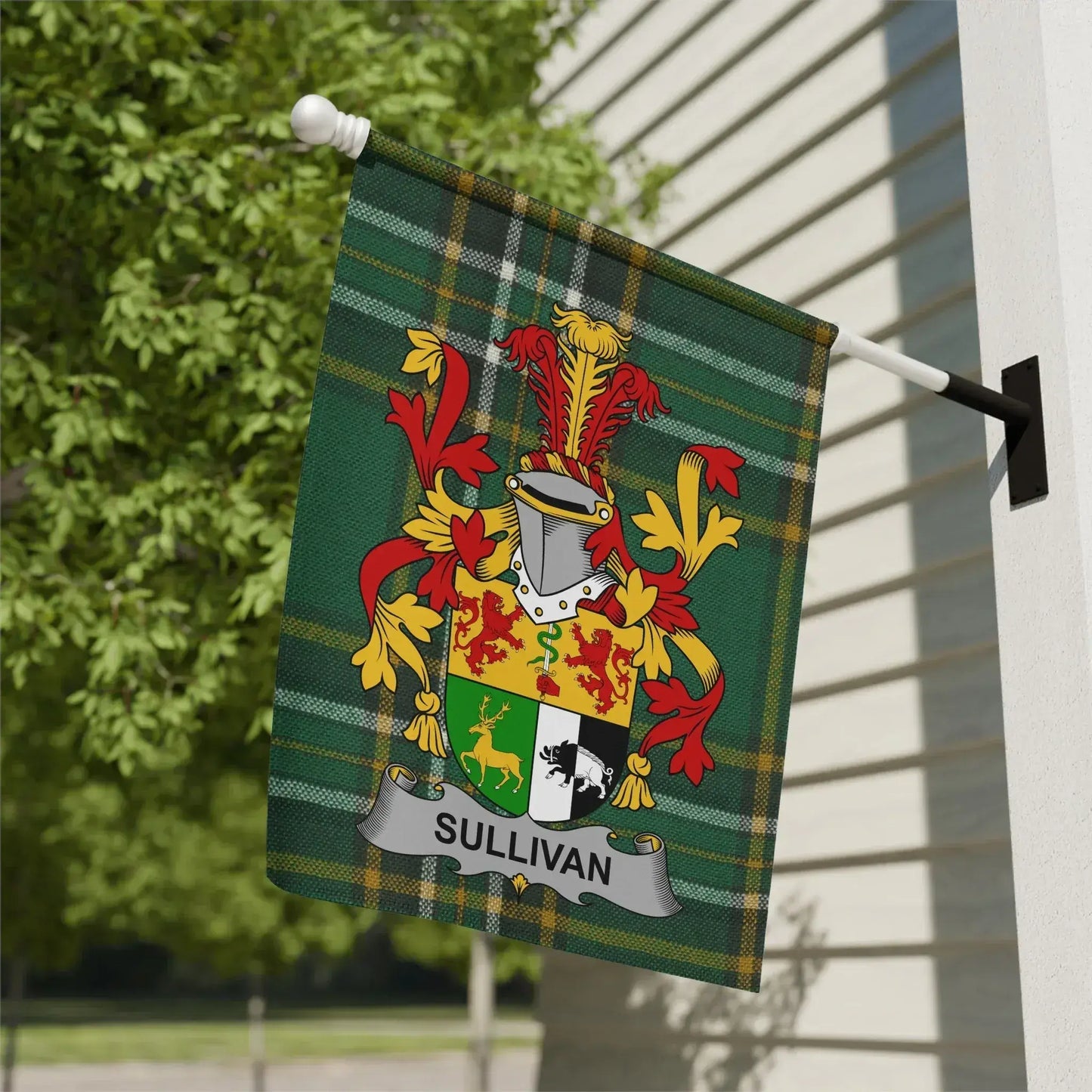 Custom Family Crest Decorative Flag Sullivan product