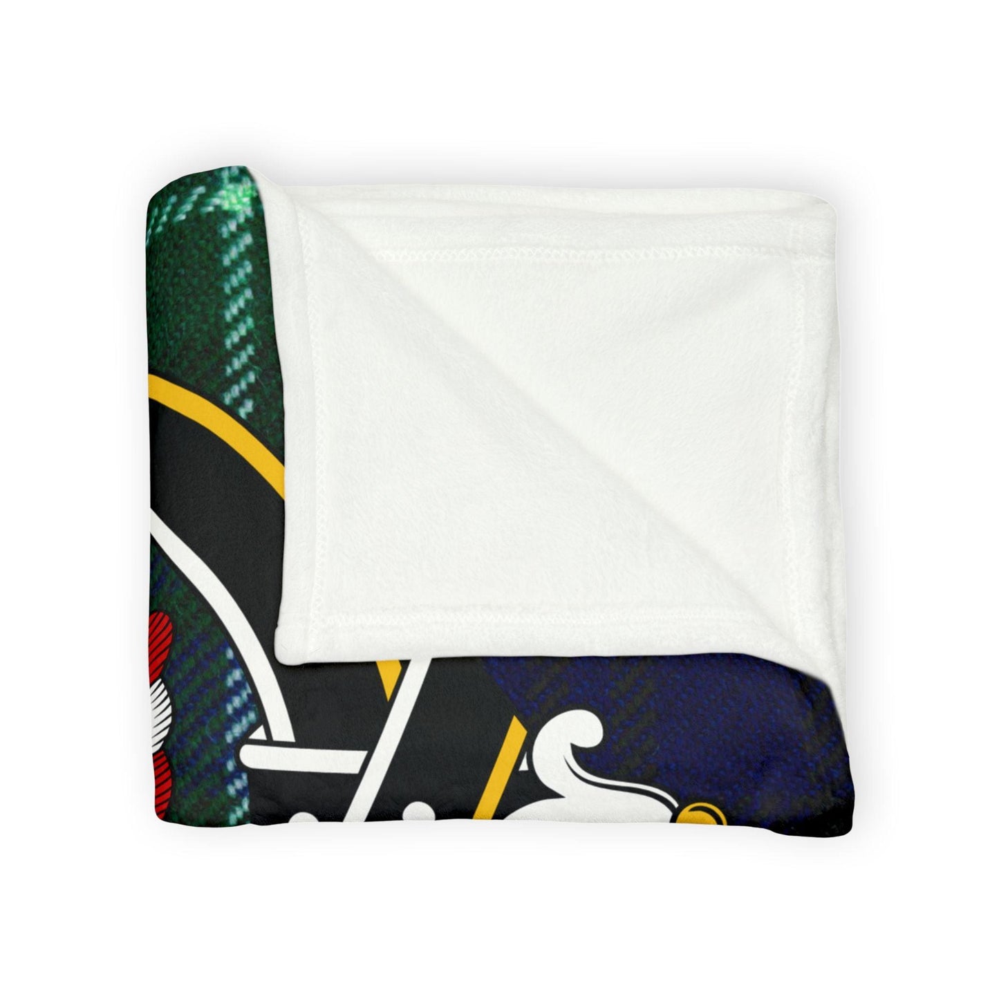 Abercrombie Clan Crest Scottish Tartan Blanket - Celtic Ancestry Gifts