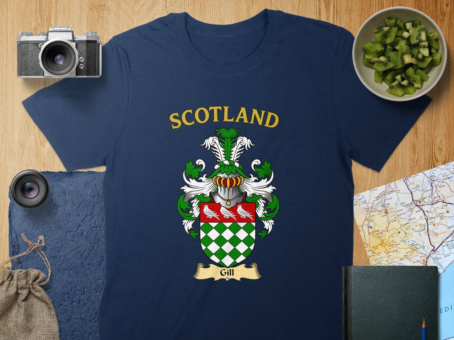 Gill Clan Family Crest Scotland T-Shirt - Celtic Ancestry Gifts