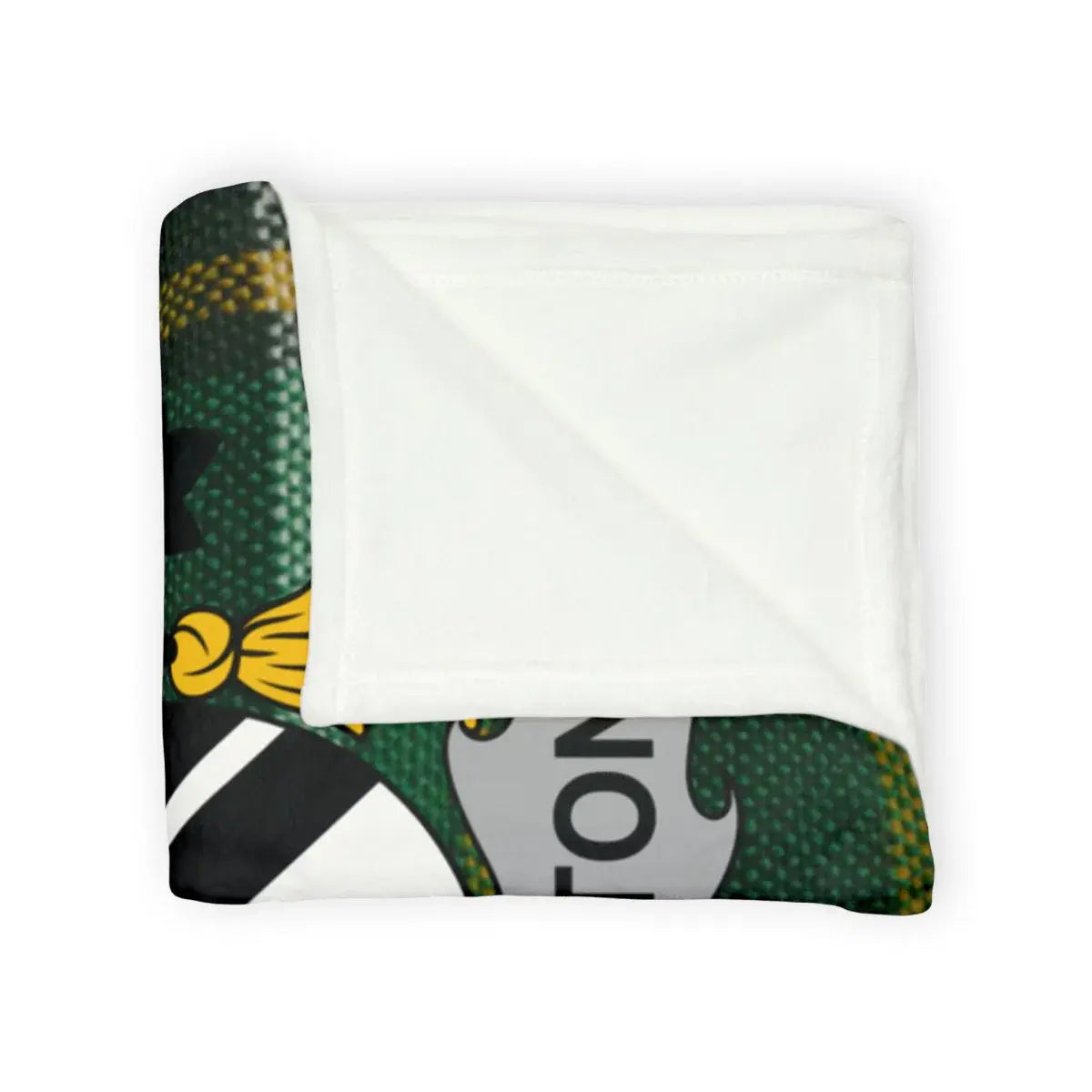 Cozy Green and White Blanket Bedding Product