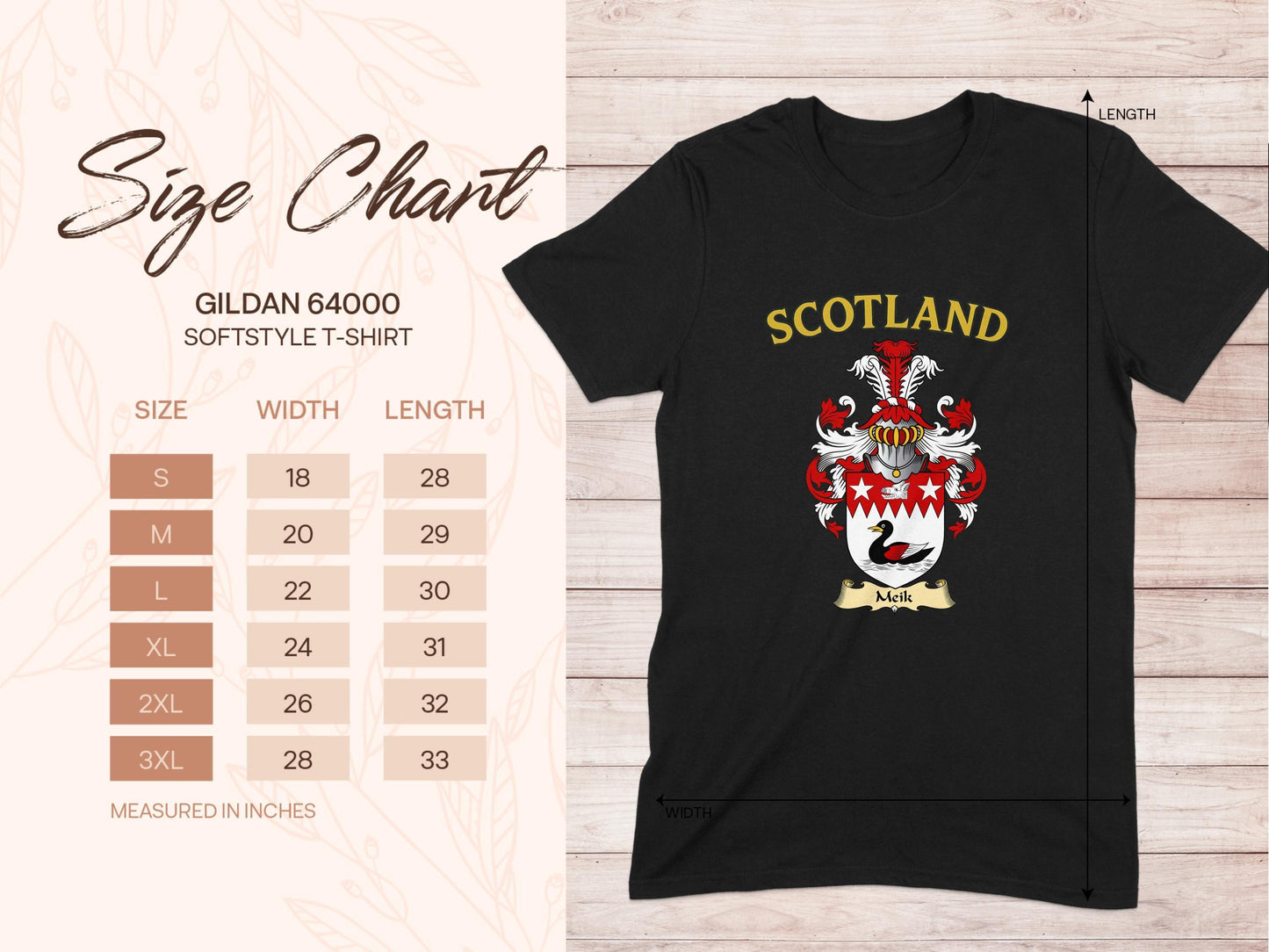 Scotland Coat of Arms Black Graphic T-shirt product