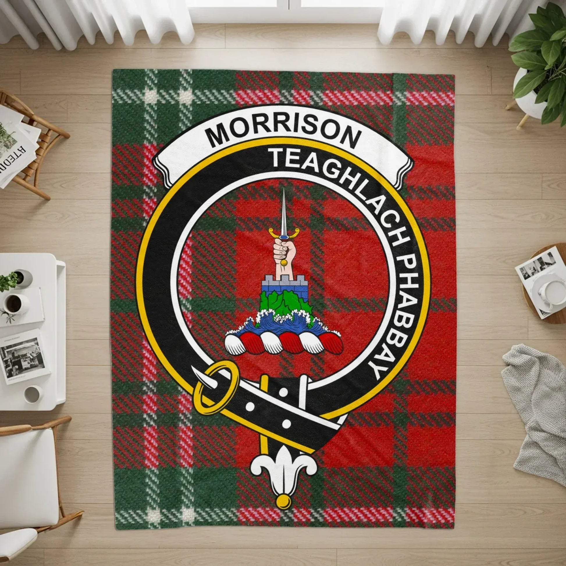 Clan Morrison Tartan Plaid Highlander Rug product