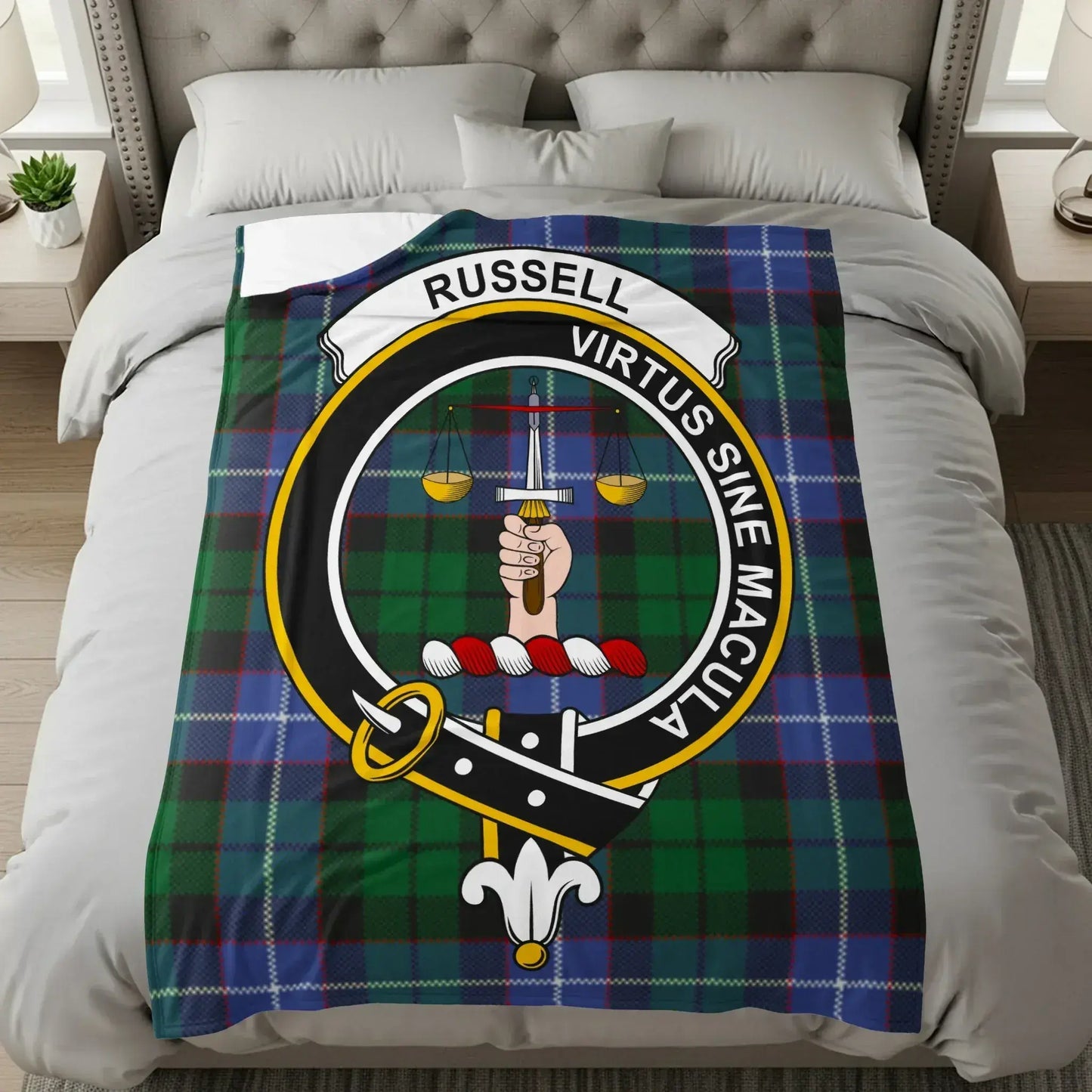 Russell Virtus Sine Macula Tartan Blanket product