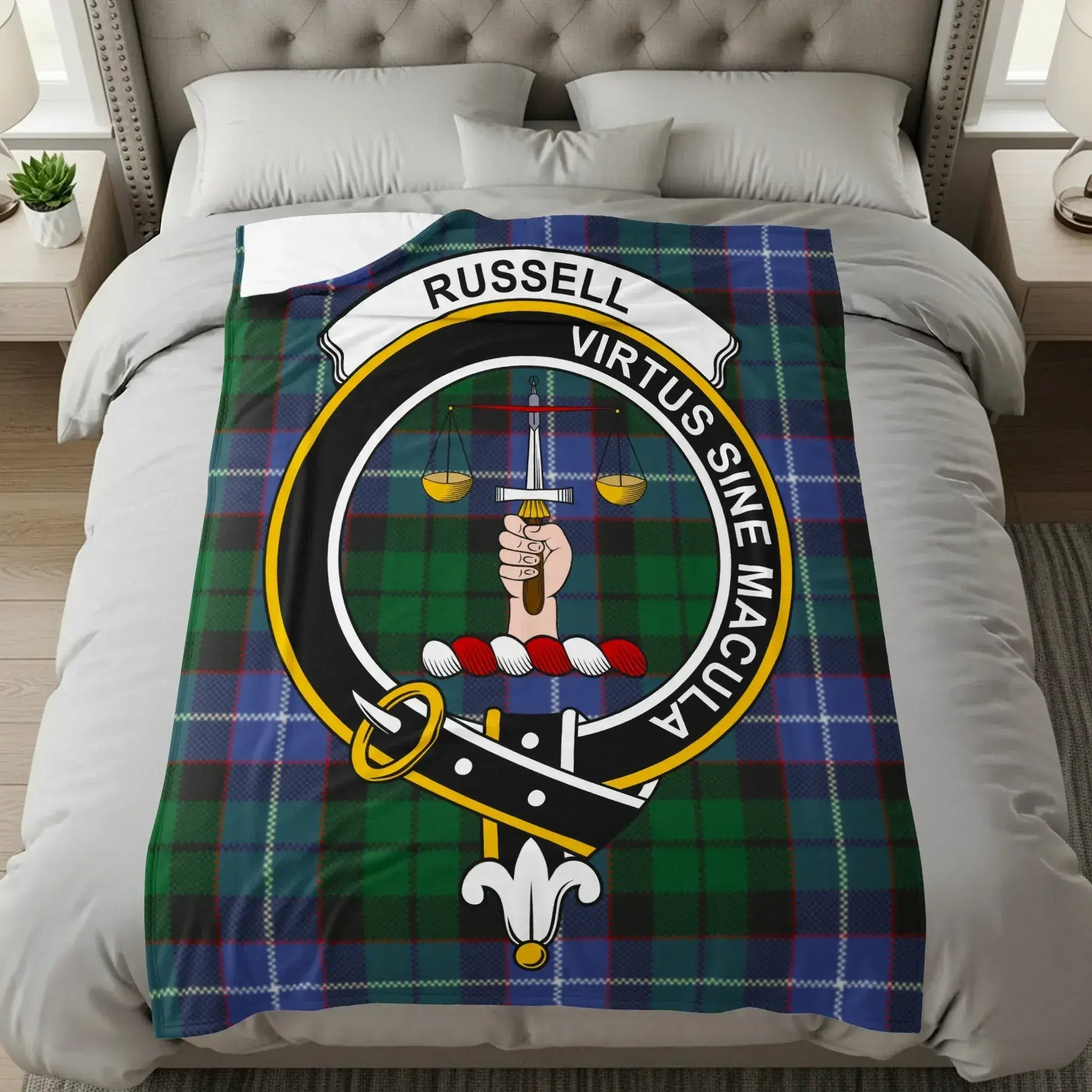 Russell Virtus Sine Macula Tartan Blanket product