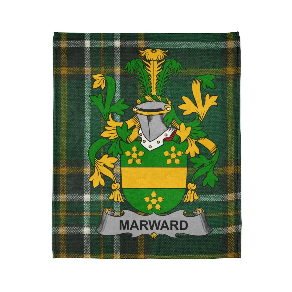 Personalized Marward Tartan Style Cozy Blanket product
