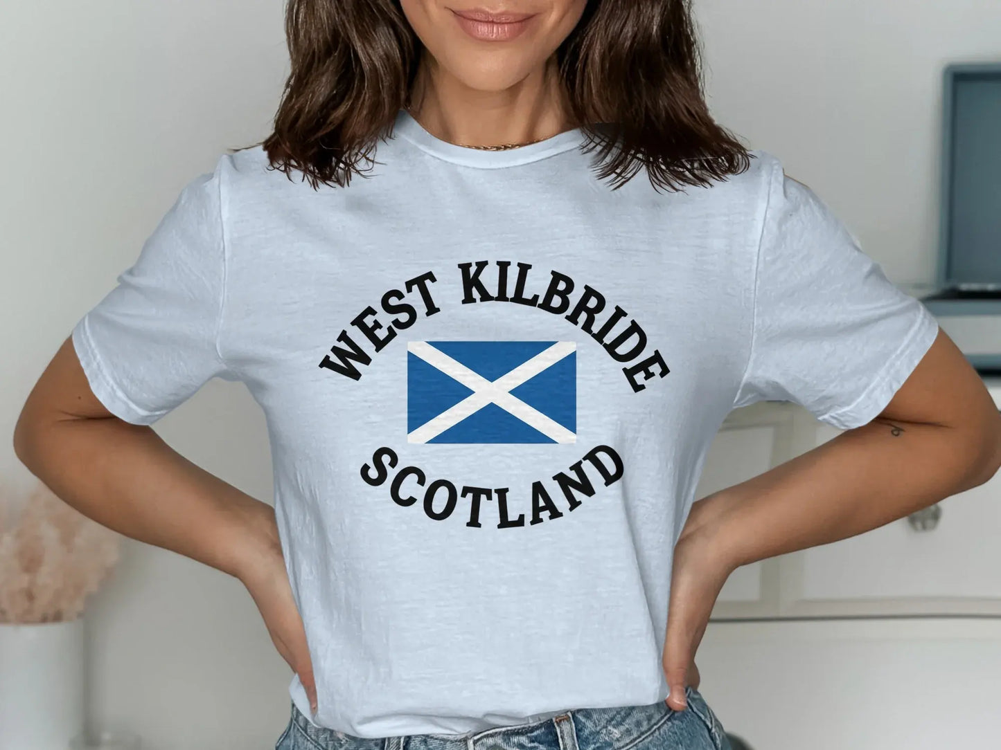 West Kilbride Scotland Flag Graphic T-shirt product type