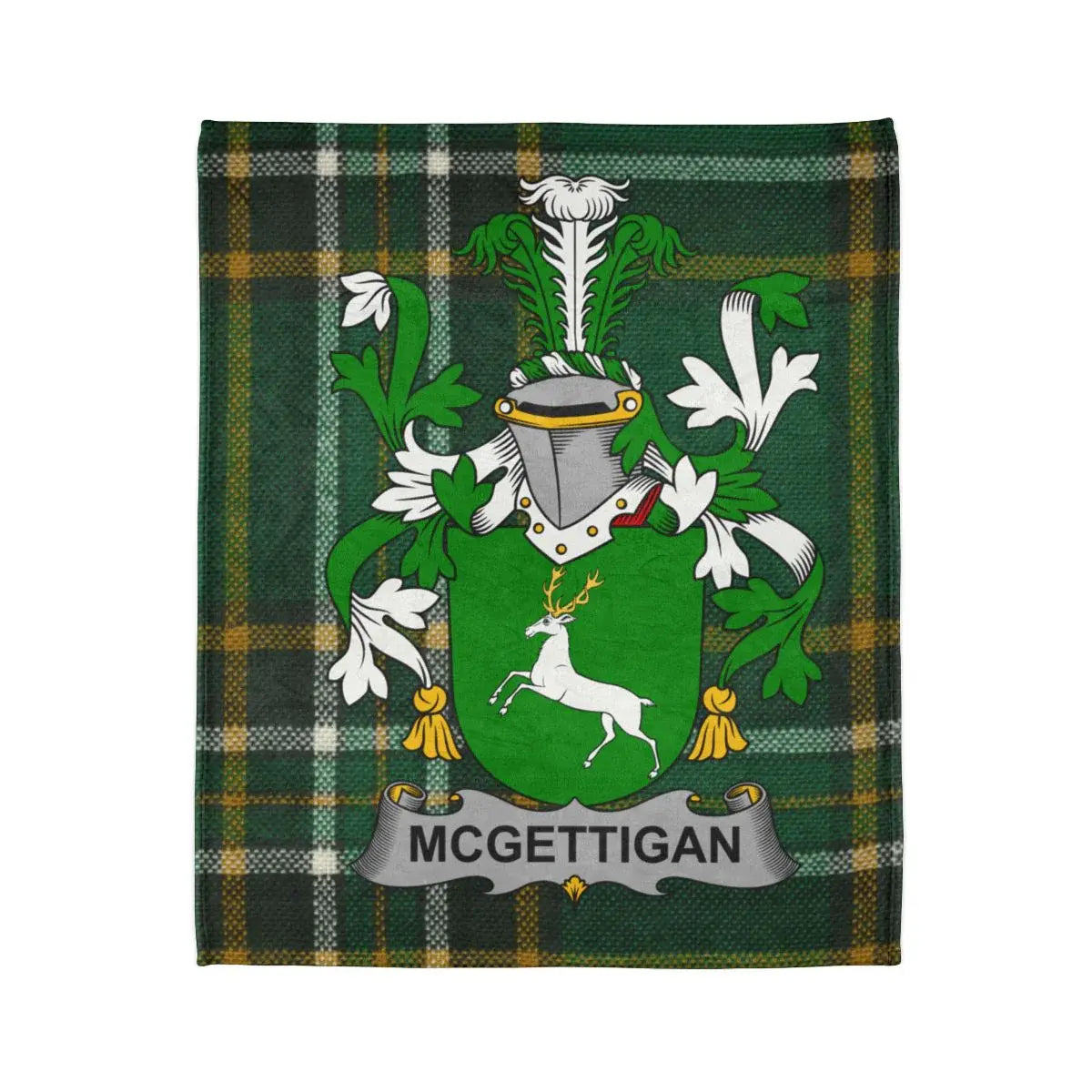 McGettigan Family Crest Plaid Design Blanket product