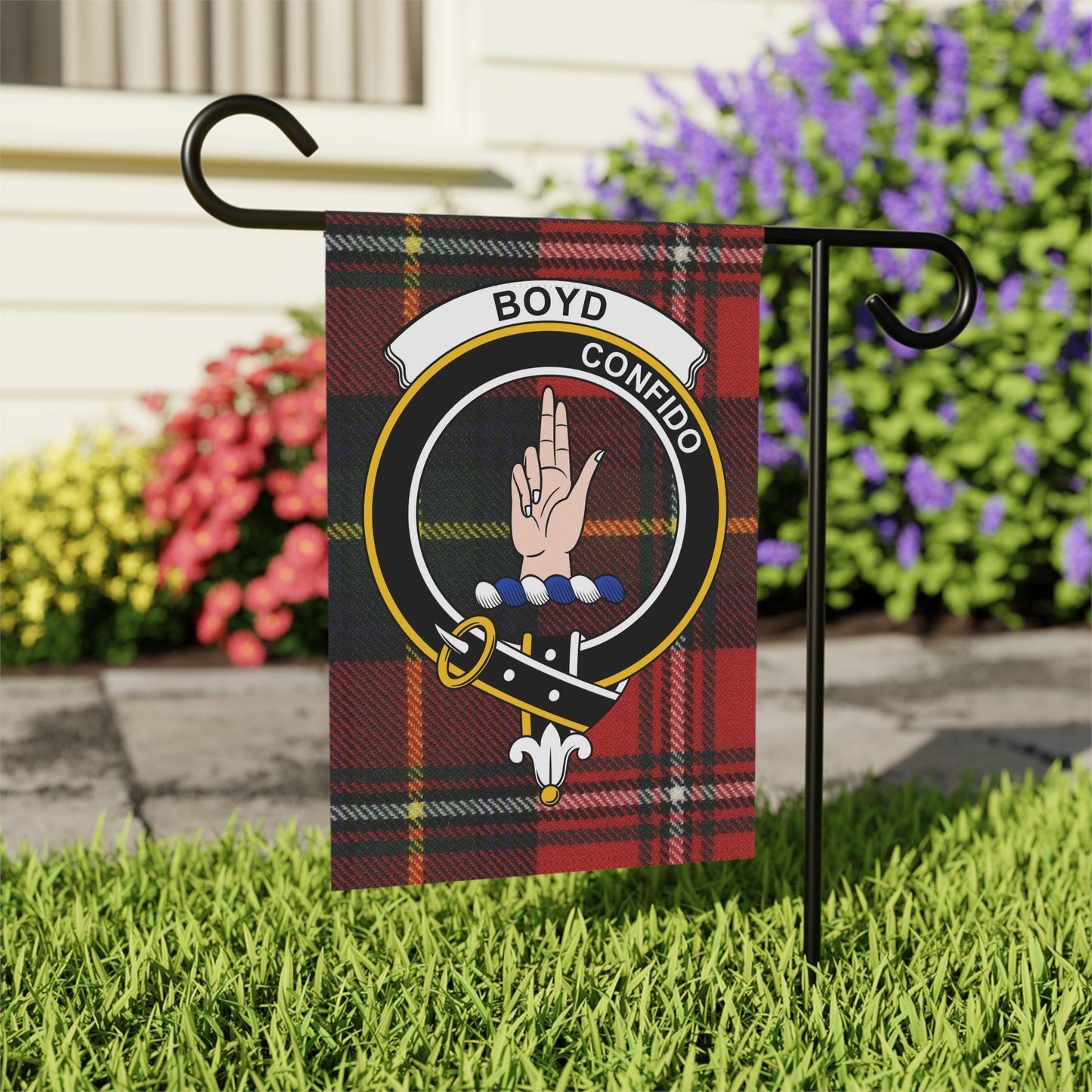 Boyd Clan Scottish Tartan Garden Flag