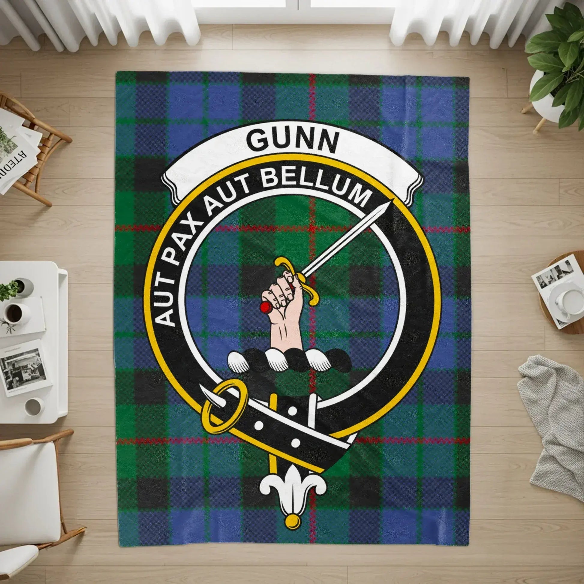 Gunn Tartan Plaid Design Unique Stylish Rug Product
