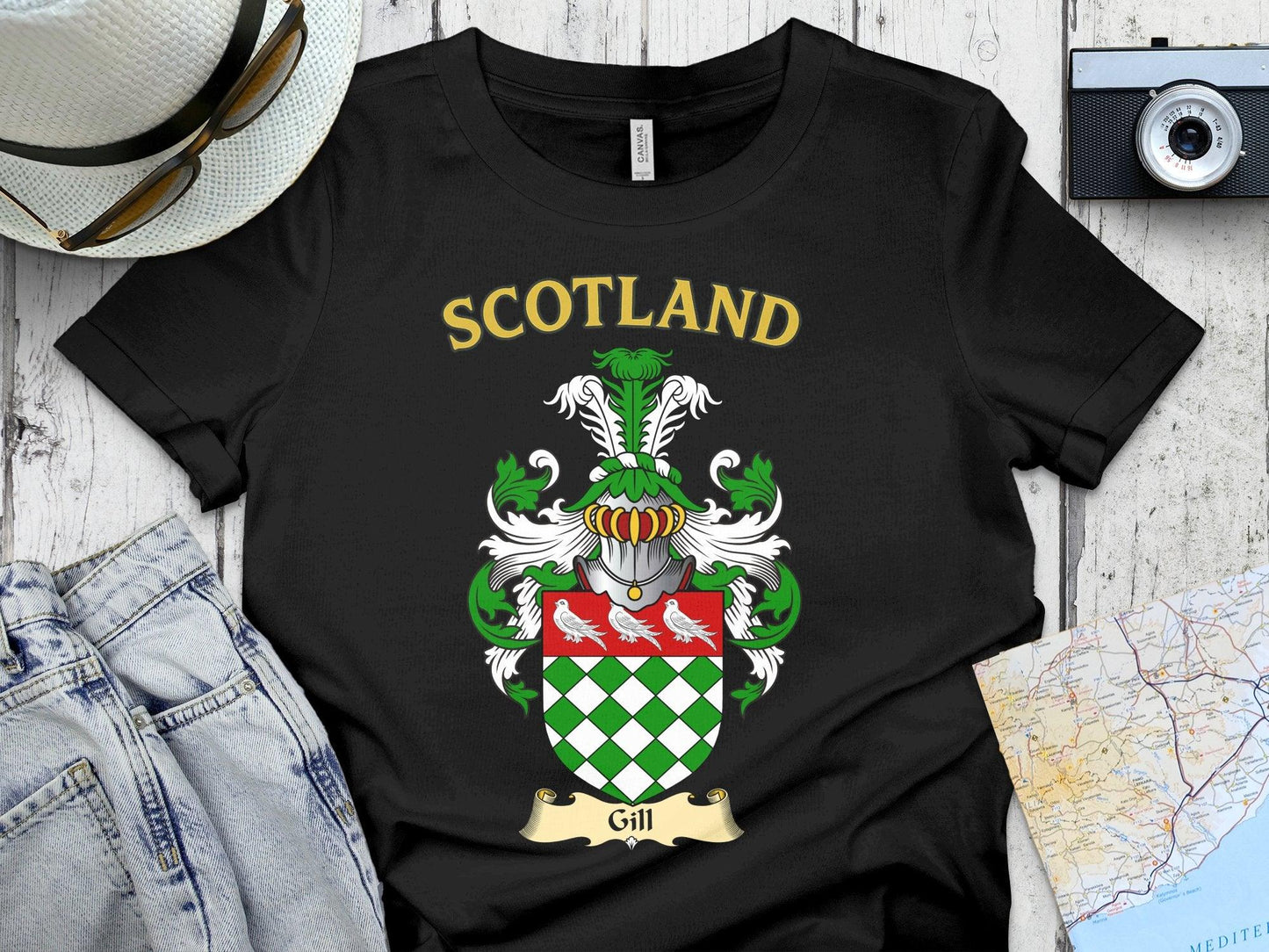 Gill Clan Family Crest Scotland T-Shirt - Celtic Ancestry Gifts
