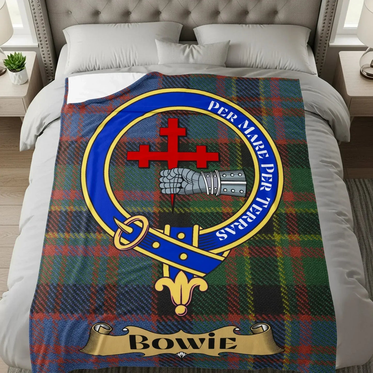 Per Mare Per Terras Kilt Design Bedding Product
