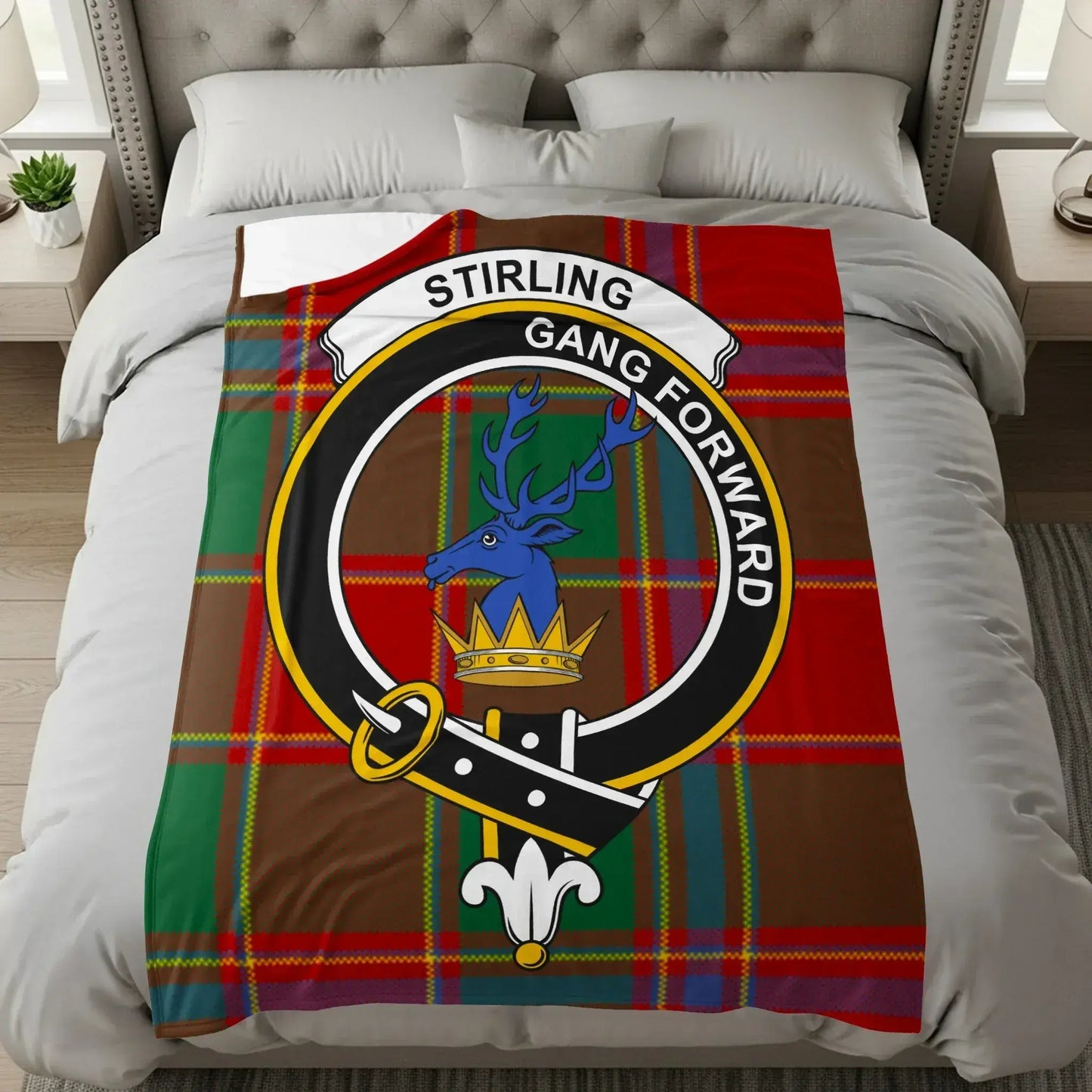 Stirling Gang Forward Emblem Design Blanket product type