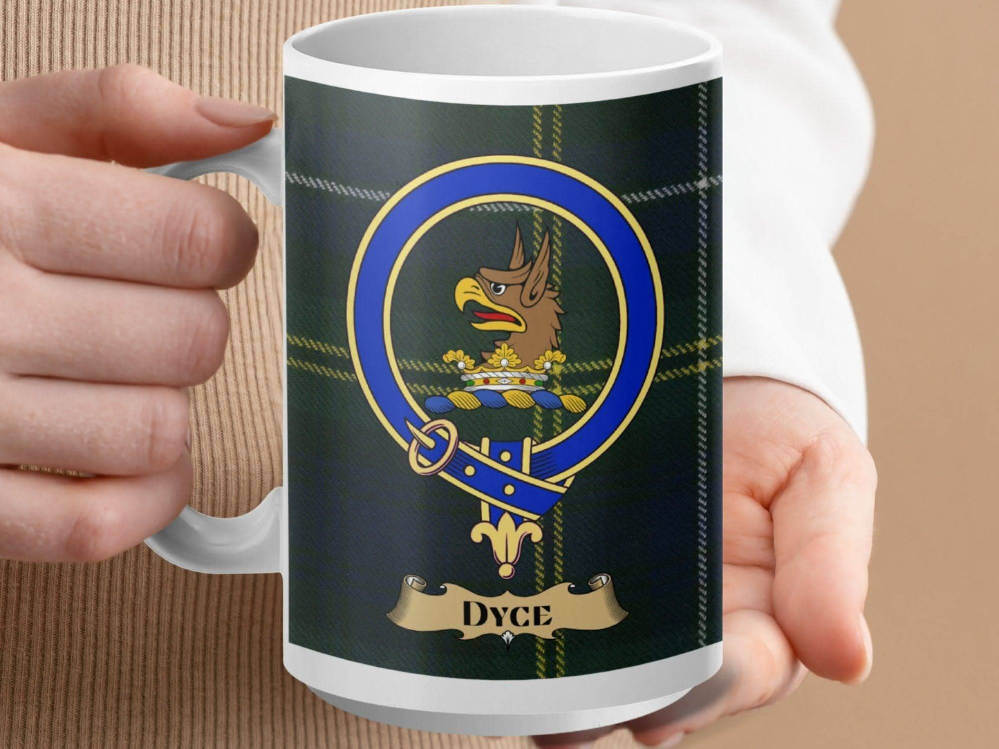 Dyce Clan Crest Plaid Mug Traditional Scottish product