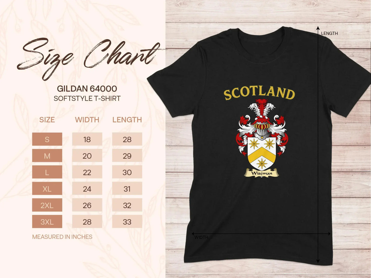 Scotland Crest Design Gildan Softstyle T-shirt product type