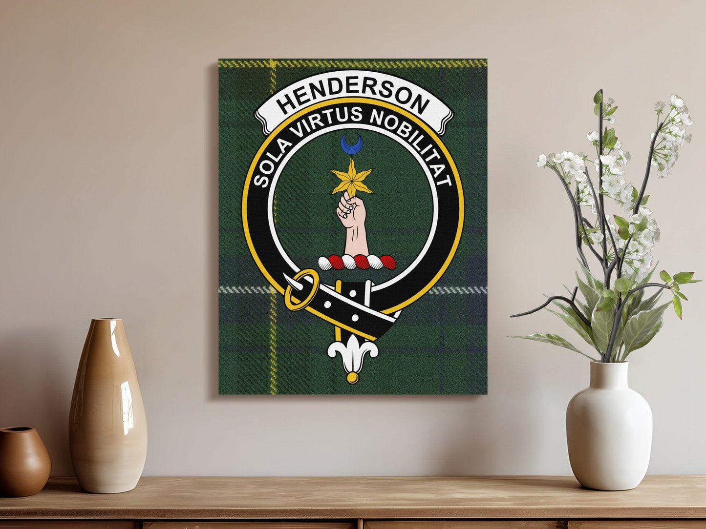 Henderson Sola Virtus Nobilitat Wall Art product