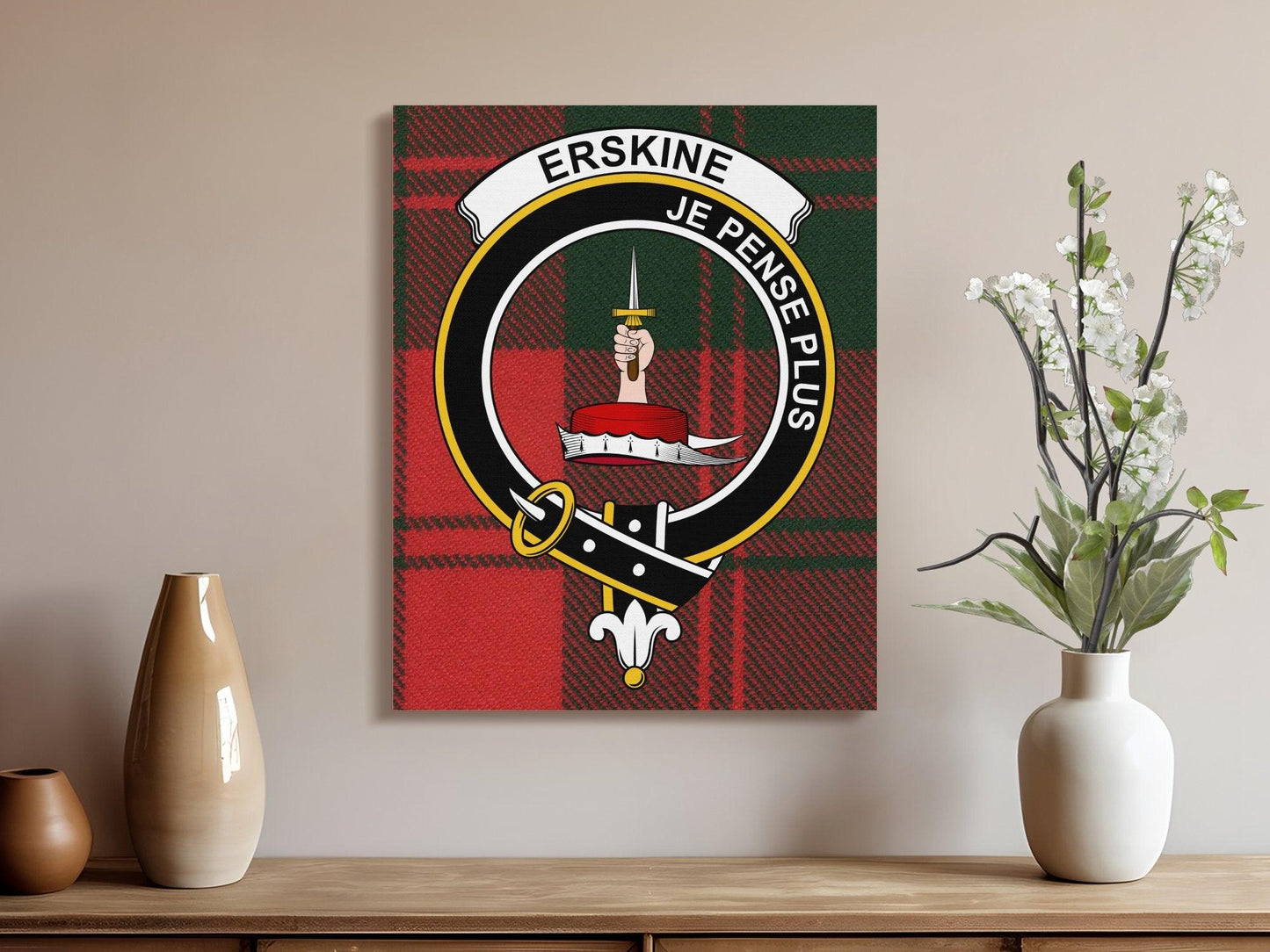 Erskine Clan Crest Wall Art Decor for Home product type