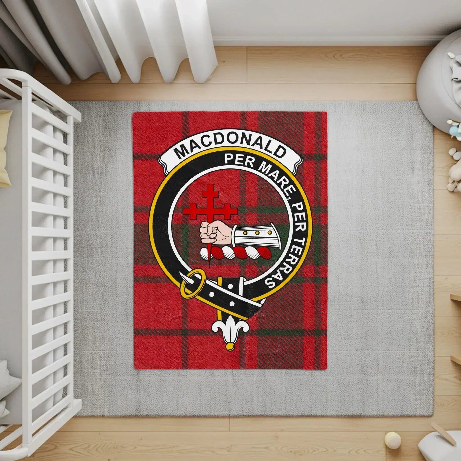Macdonald Per Mare Per Terras Plaid Design Rug product