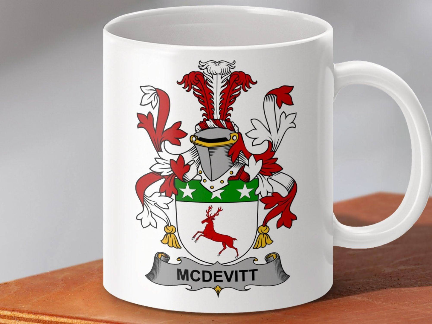 McDevitt Irish Family Crest Novelty Mug - Celtic Ancestry Gifts