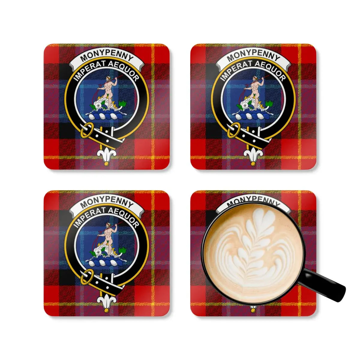Moneypenny Imperat Aequor Tartan Coaster product type