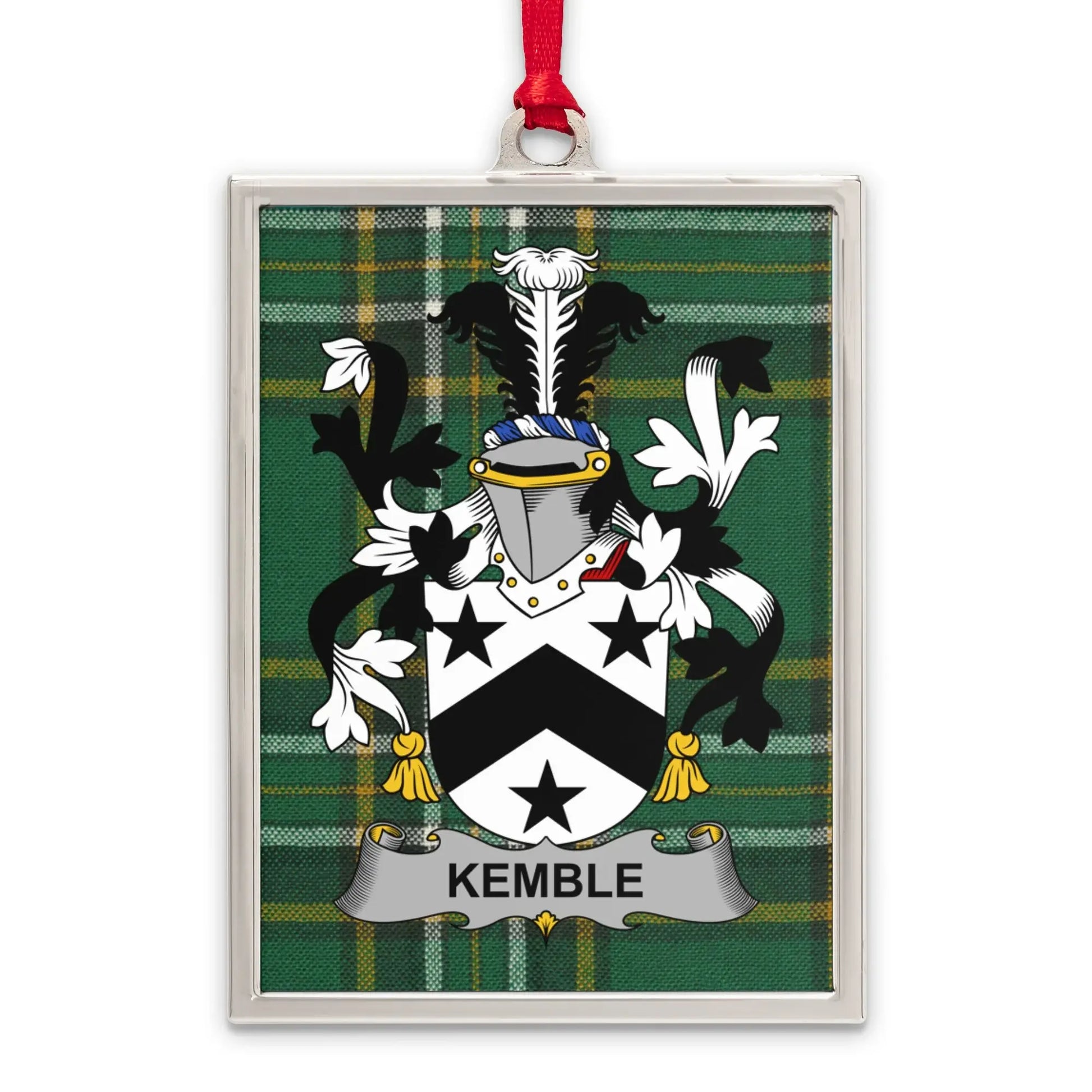 Kemble Crest Plaid Pattern Rectangular Ornament product