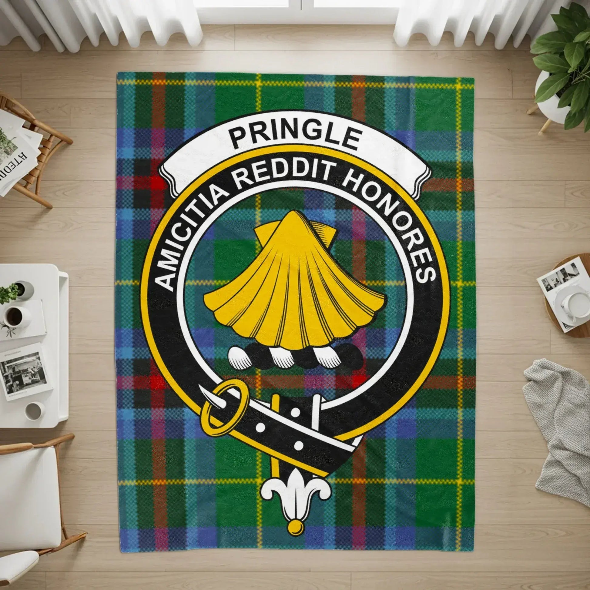 Pringle Amicitia Reddit Honores Clan Crest Tartan product
