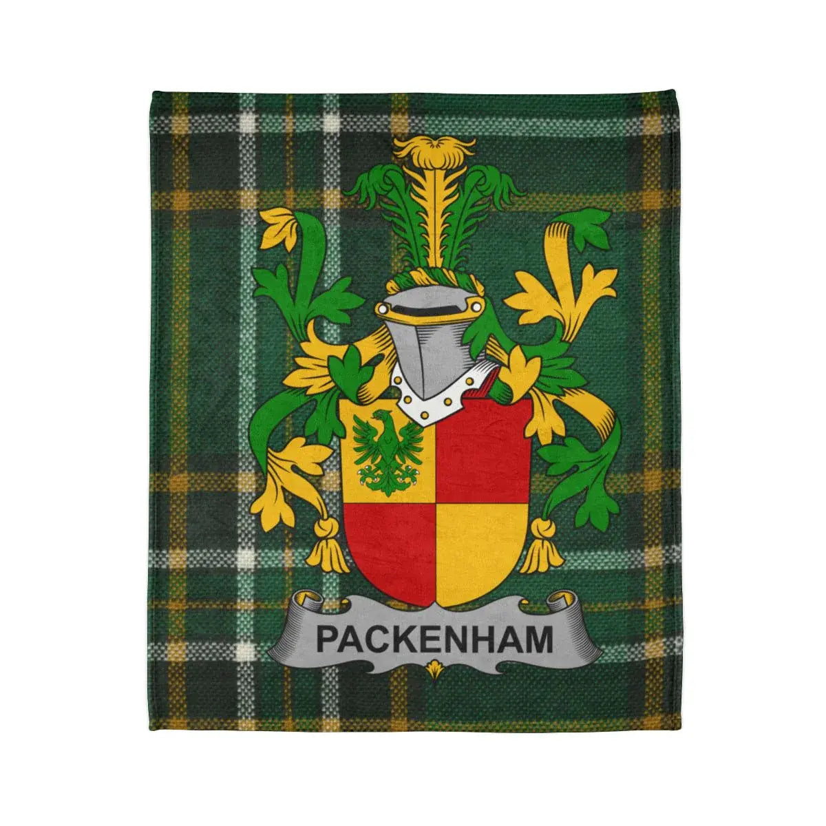 Packenham Family Crest Plaid Blanket product type