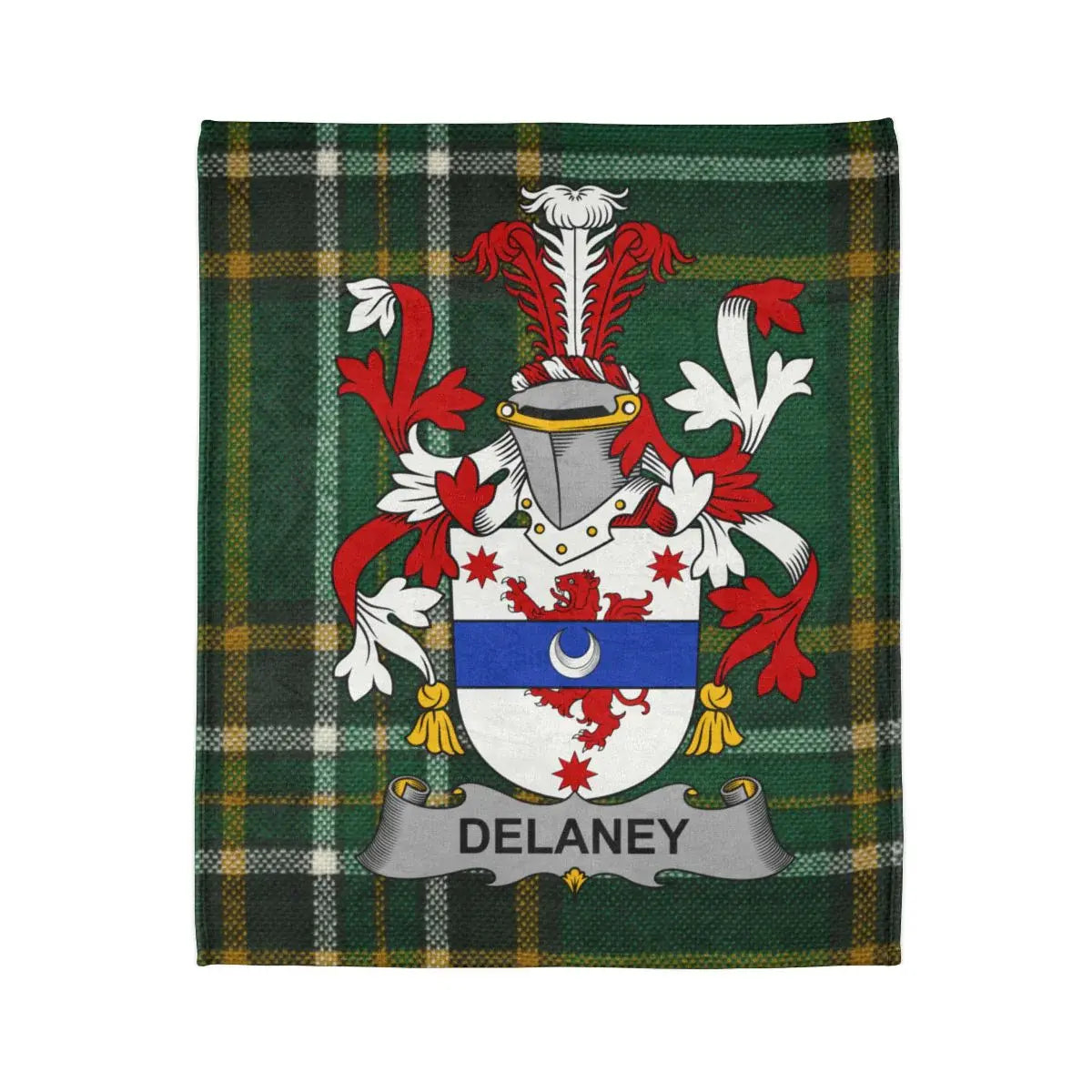 Delaney Family Crest Plaid Blanket product type