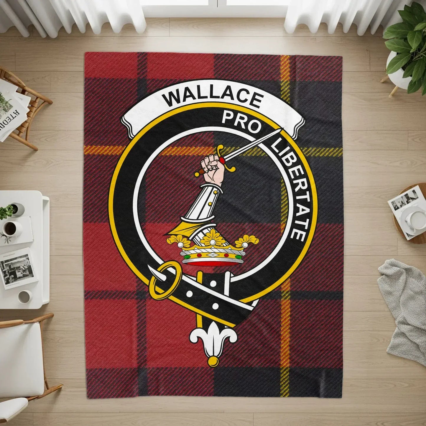 Clan Wallace Pro Libertate Tartan Themed Product