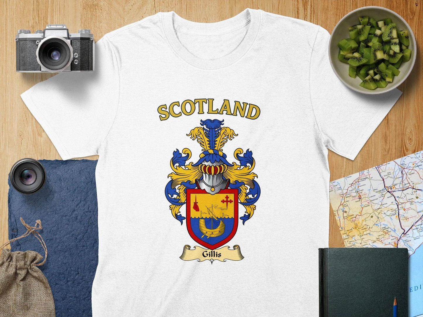 Scotland Gillis Coat of Arms Graphic T-shirt product type