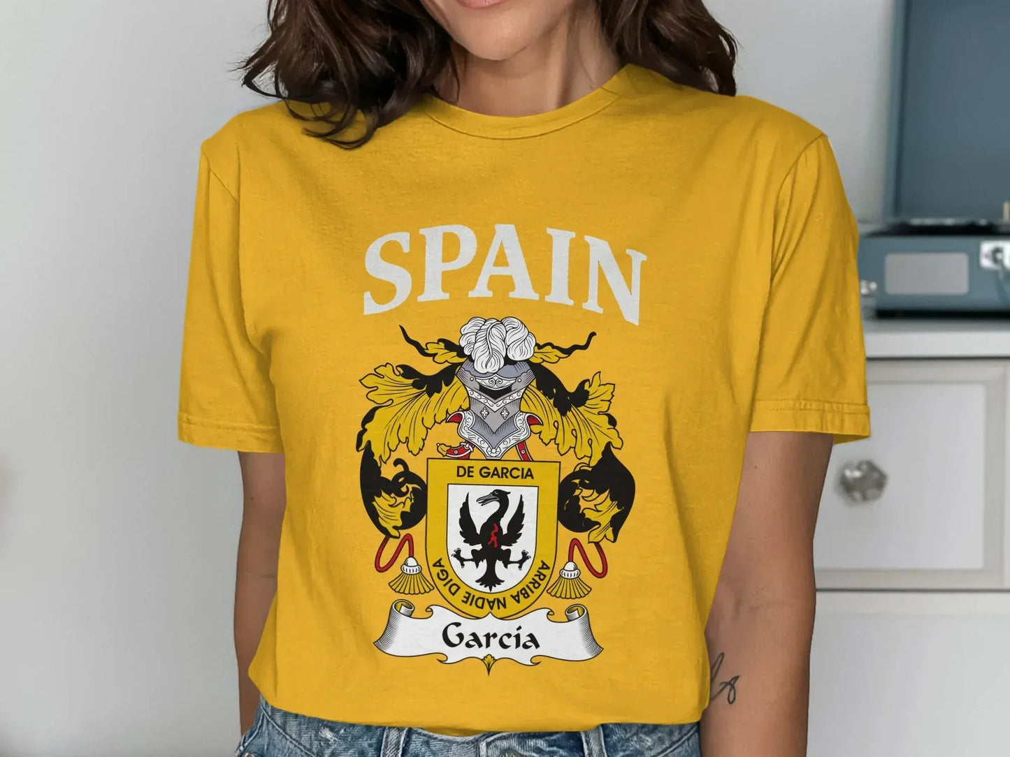 Spain De Garcia Coat of Arms Emblem Graphic T-shirt product